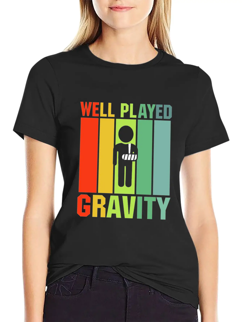 Well Played Gravity Unisex Casual T-Shirt – Clean Design For Daily Comfort