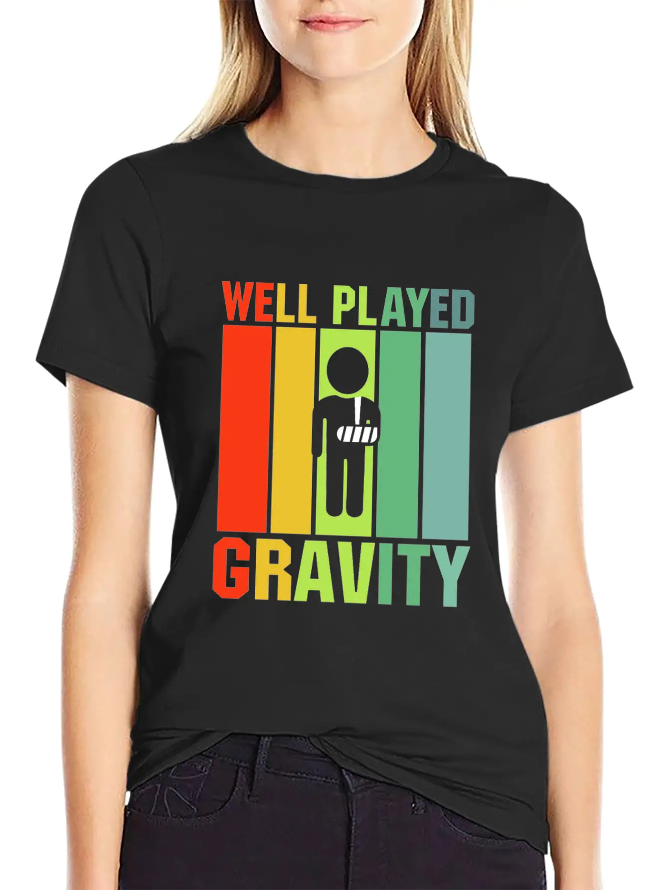 Well Played Gravity Unisex Casual T-Shirt – Clean Design For Daily Comfort