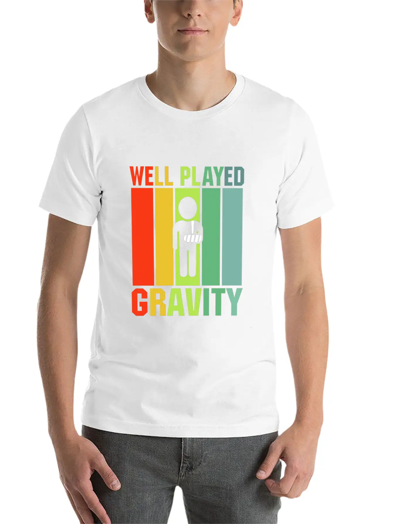 Well Played Gravity Unisex Casual T-Shirt – Clean Design For Daily Comfort