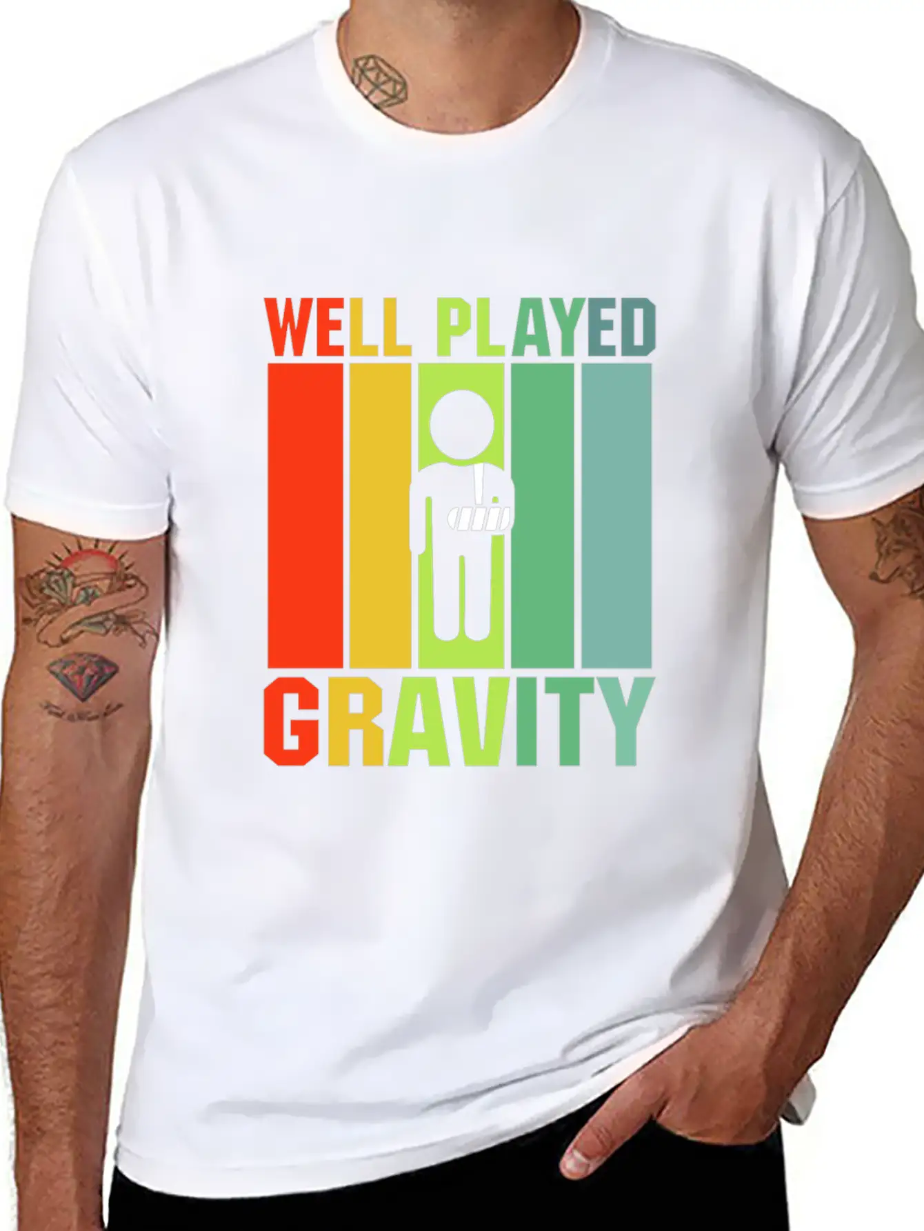 Well Played Gravity Unisex Casual T-Shirt – Clean Design For Daily Comfort