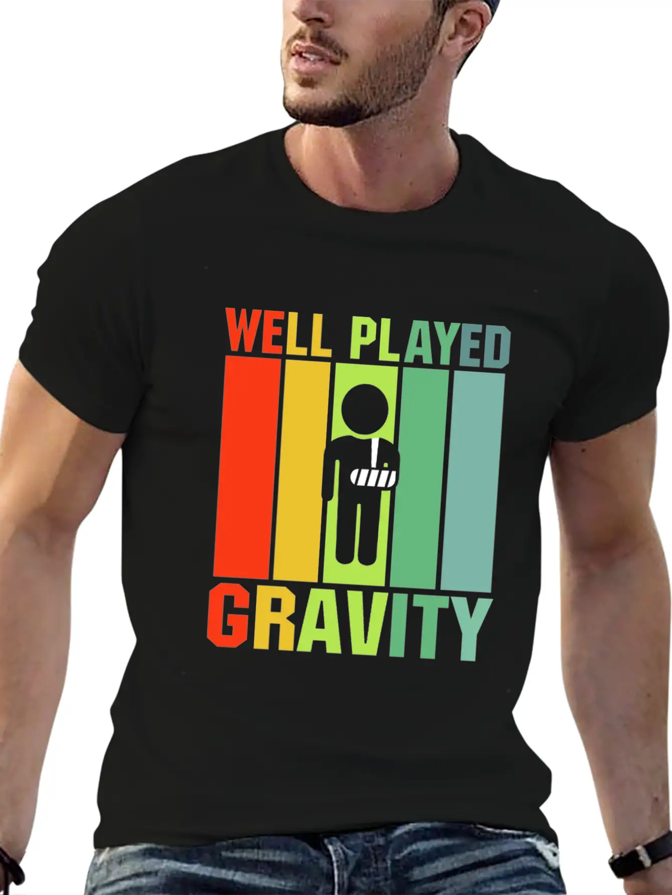 Well Played Gravity Unisex Casual T-Shirt – Clean Design For Daily Comfort