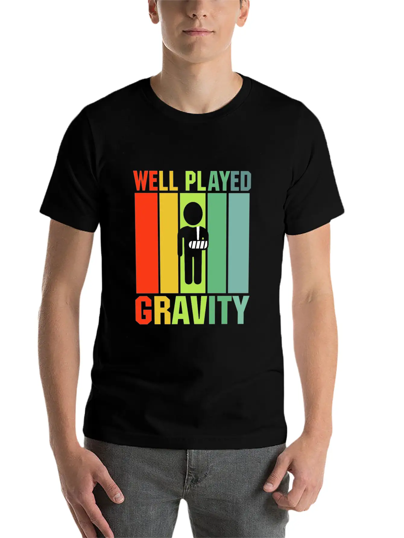 Well Played Gravity Unisex Casual T-Shirt – Clean Design For Daily Comfort