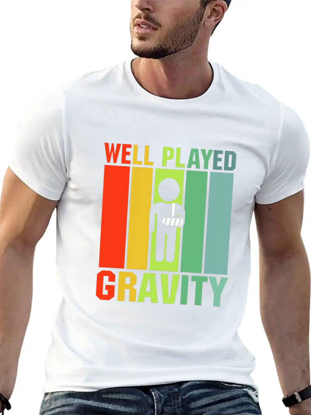 Well Played Gravity Unisex Casual T-Shirt – Clean Design For Daily Comfort