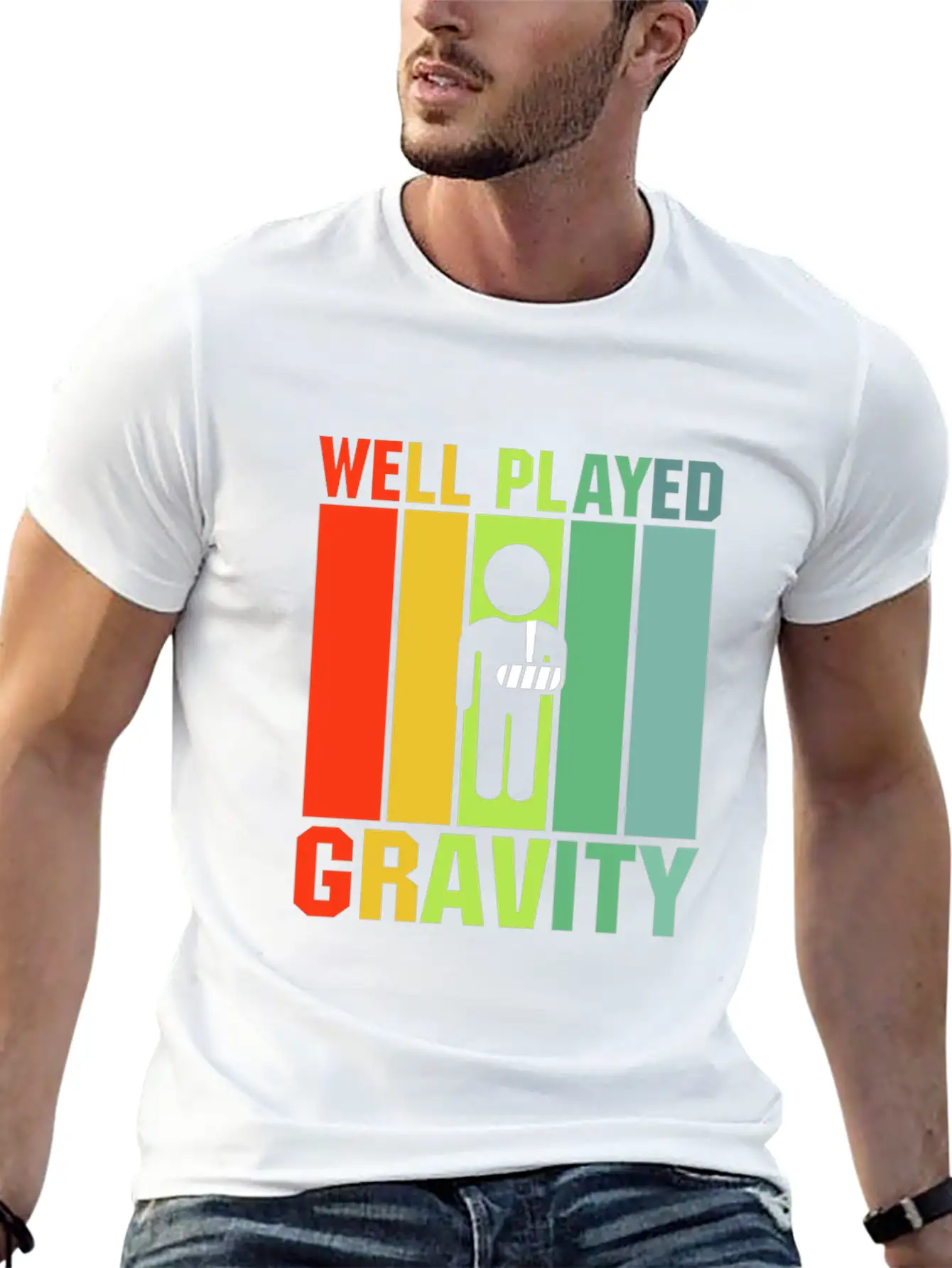 Well Played Gravity Unisex Casual T-Shirt – Clean Design For Daily Comfort