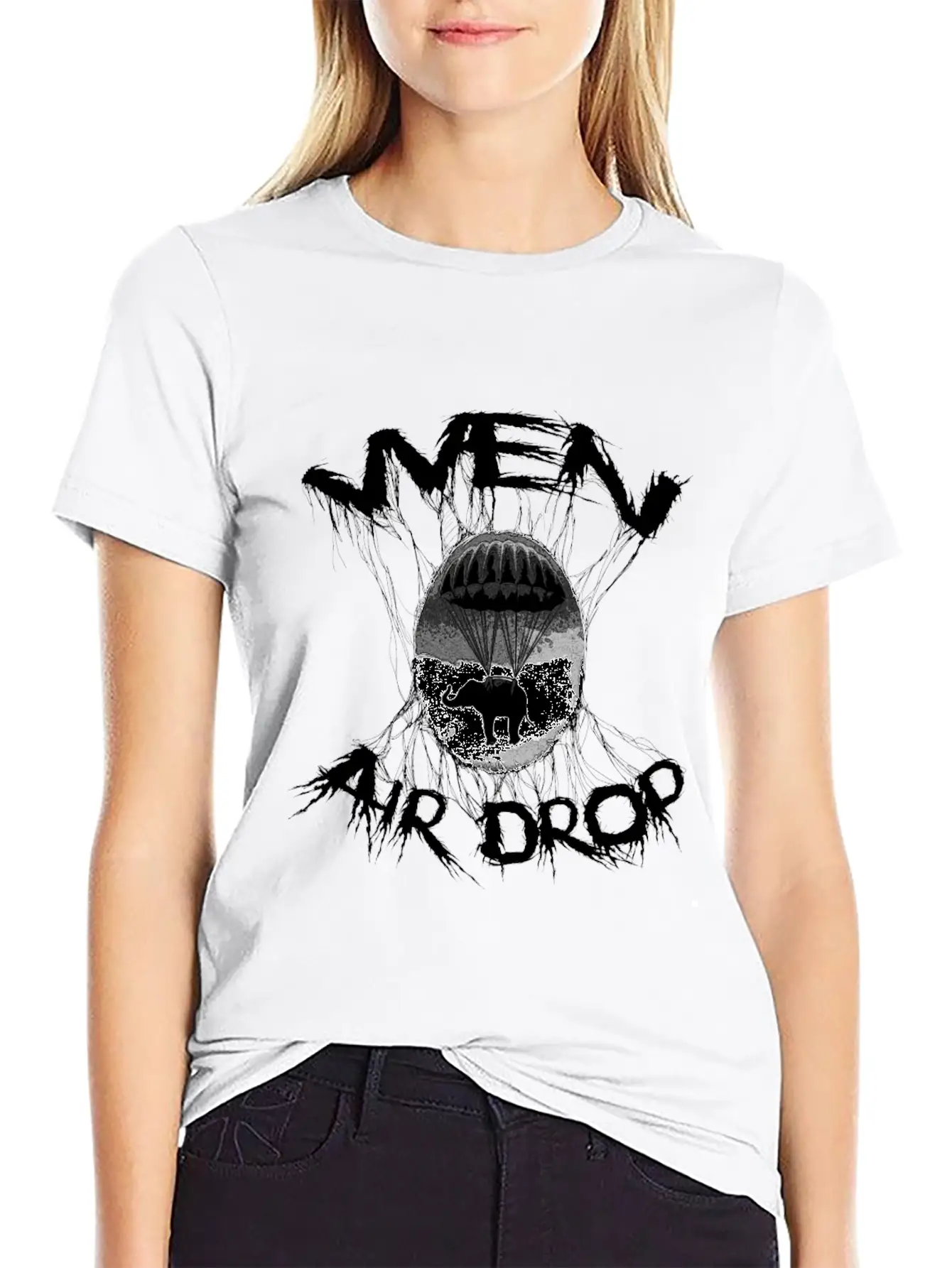 Wen Air Drop Classic Fit Graphic Tee For Daily Comfort – Unisex Cotton Shirt