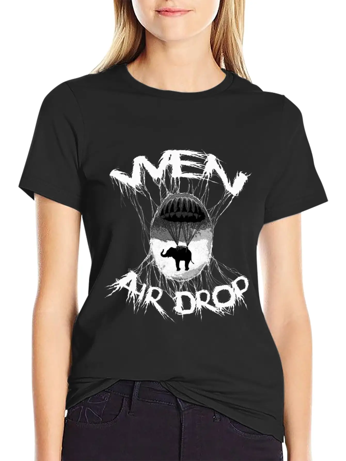 Wen Air Drop Classic Fit Graphic Tee For Daily Comfort – Unisex Cotton Shirt