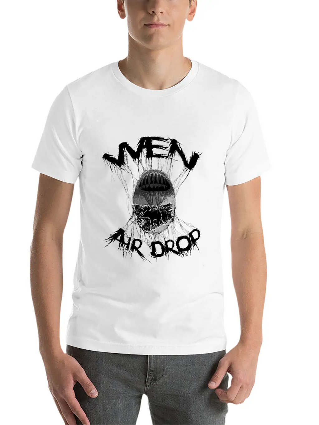 Wen Air Drop Classic Fit Graphic Tee For Daily Comfort – Unisex Cotton Shirt
