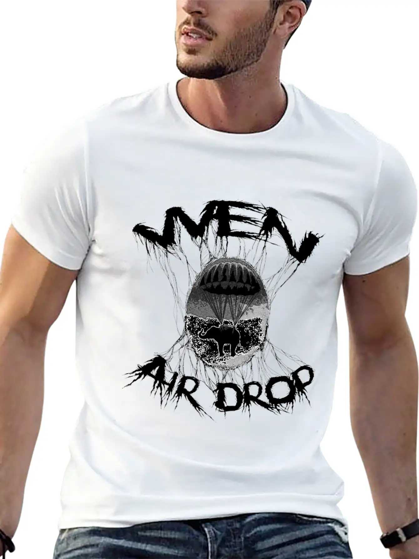 Wen Air Drop Classic Fit Graphic Tee For Daily Comfort – Unisex Cotton Shirt