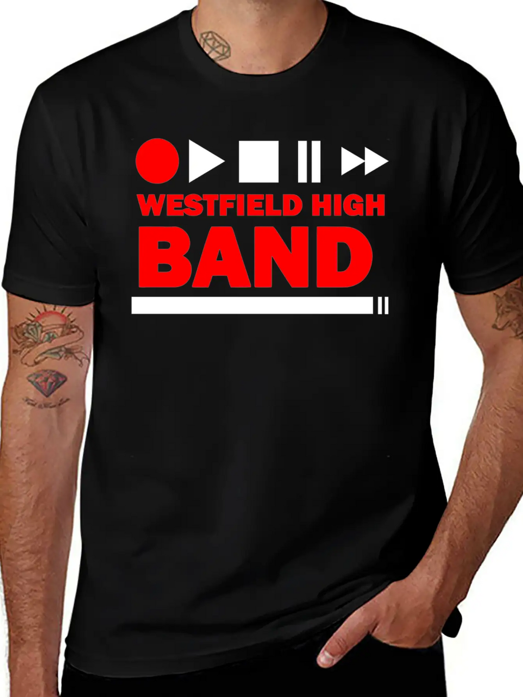 WESTFIELD HIGH BAND Stylish Everyday T-Shirt – Unisex Basic Cotton Tee