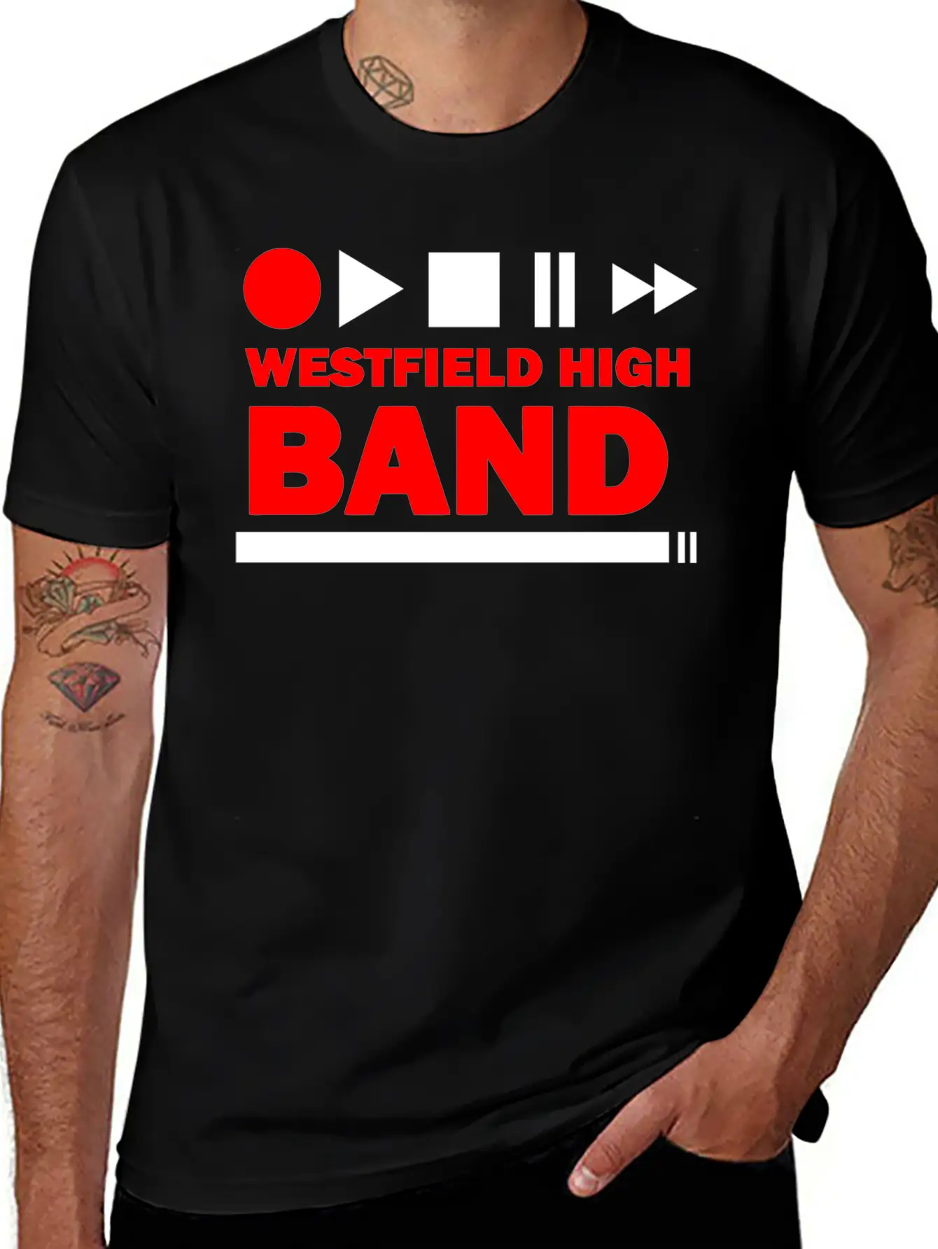 WESTFIELD HIGH BAND Stylish Everyday T-Shirt – Unisex Basic Cotton Tee
