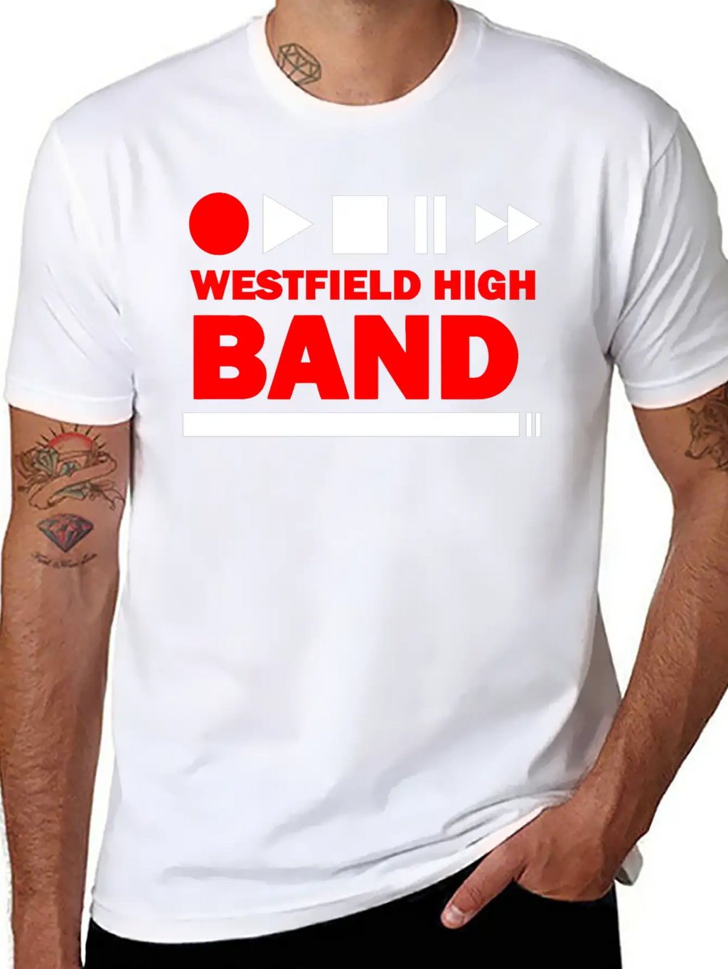 WESTFIELD HIGH BAND Stylish Everyday T-Shirt – Unisex Basic Cotton Tee