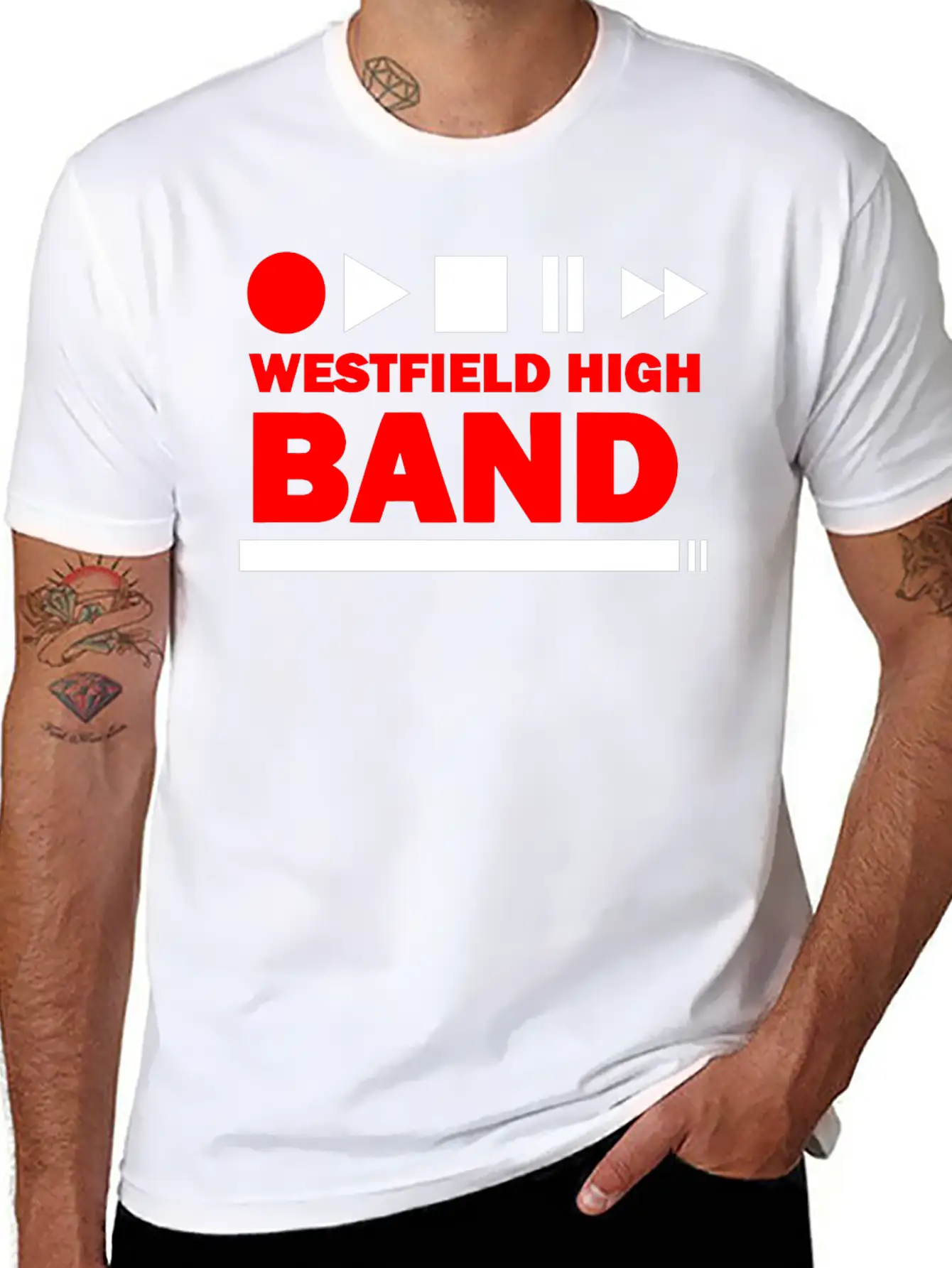 WESTFIELD HIGH BAND Stylish Everyday T-Shirt – Unisex Basic Cotton Tee