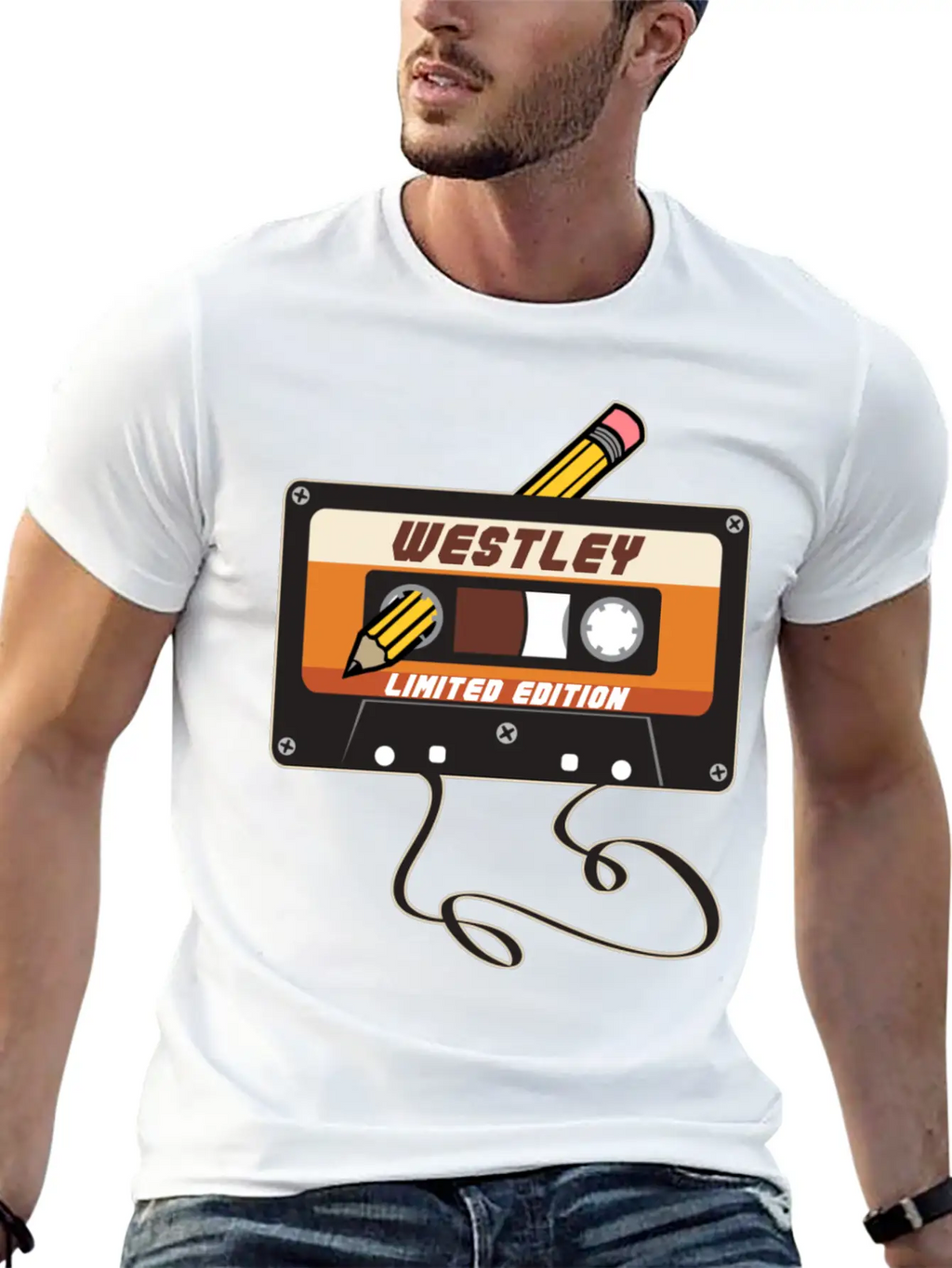 Westley Limited Edition Cassette Tape Vintage Unisex Casual T-Shirt – Clean Design For Daily Comfort