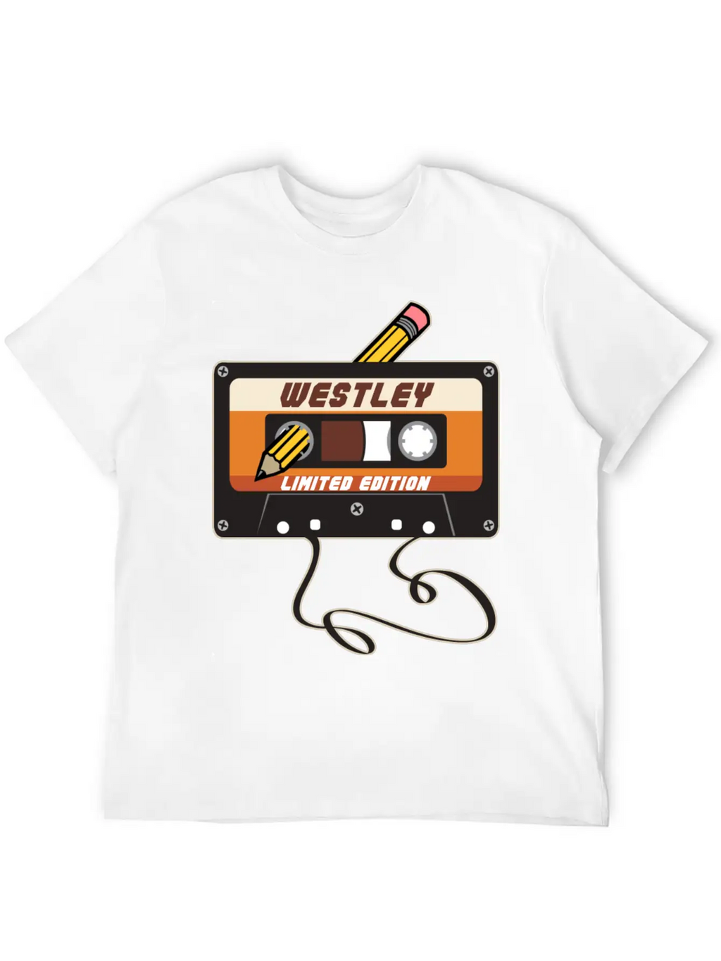 Westley Limited Edition Cassette Tape Vintage Unisex Casual T-Shirt – Clean Design For Daily Comfort