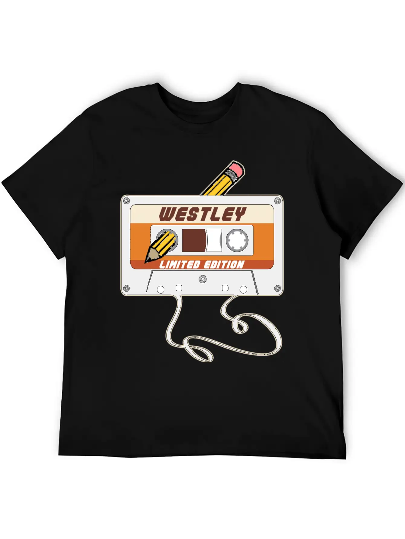 Westley Limited Edition Cassette Tape Vintage Unisex Casual T-Shirt – Clean Design For Daily Comfort