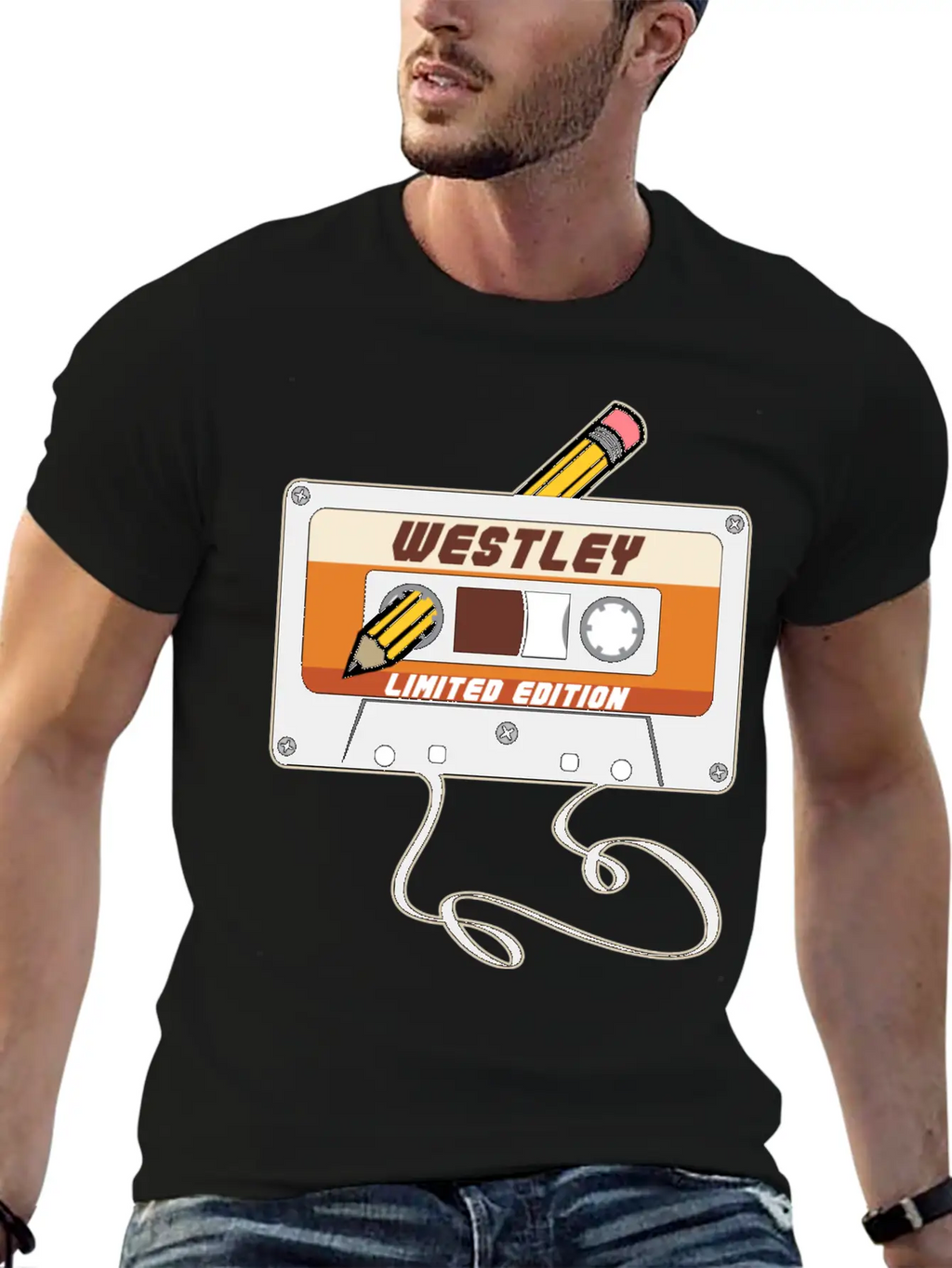 Westley Limited Edition Cassette Tape Vintage Unisex Casual T-Shirt – Clean Design For Daily Comfort
