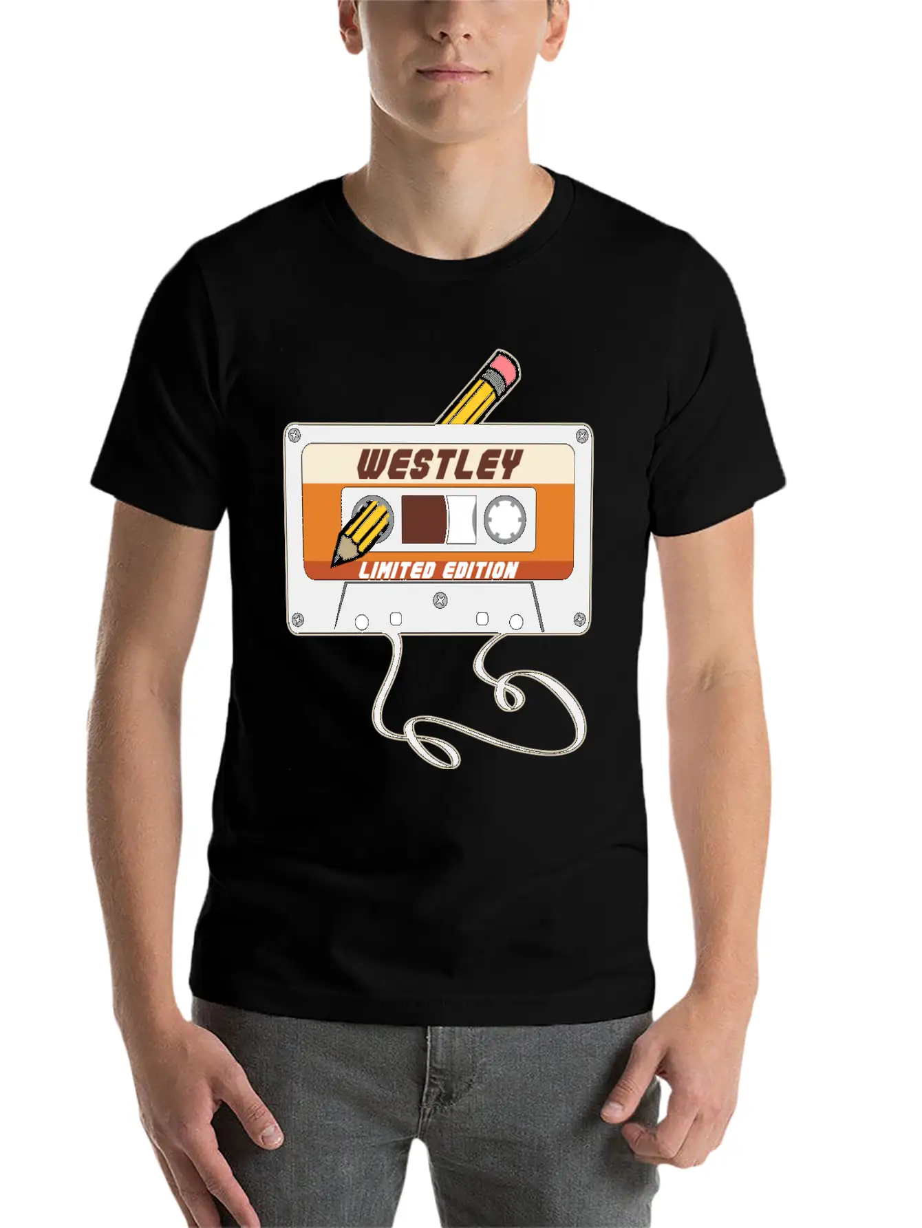 Westley Limited Edition Cassette Tape Vintage Unisex Casual T-Shirt – Clean Design For Daily Comfort