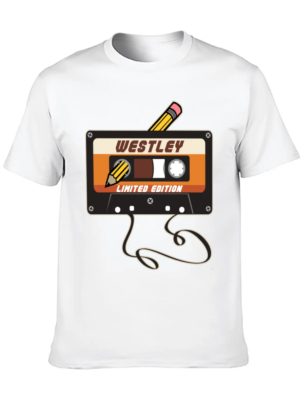 Westley Limited Edition Cassette Tape Vintage Unisex Casual T-Shirt – Clean Design For Daily Comfort
