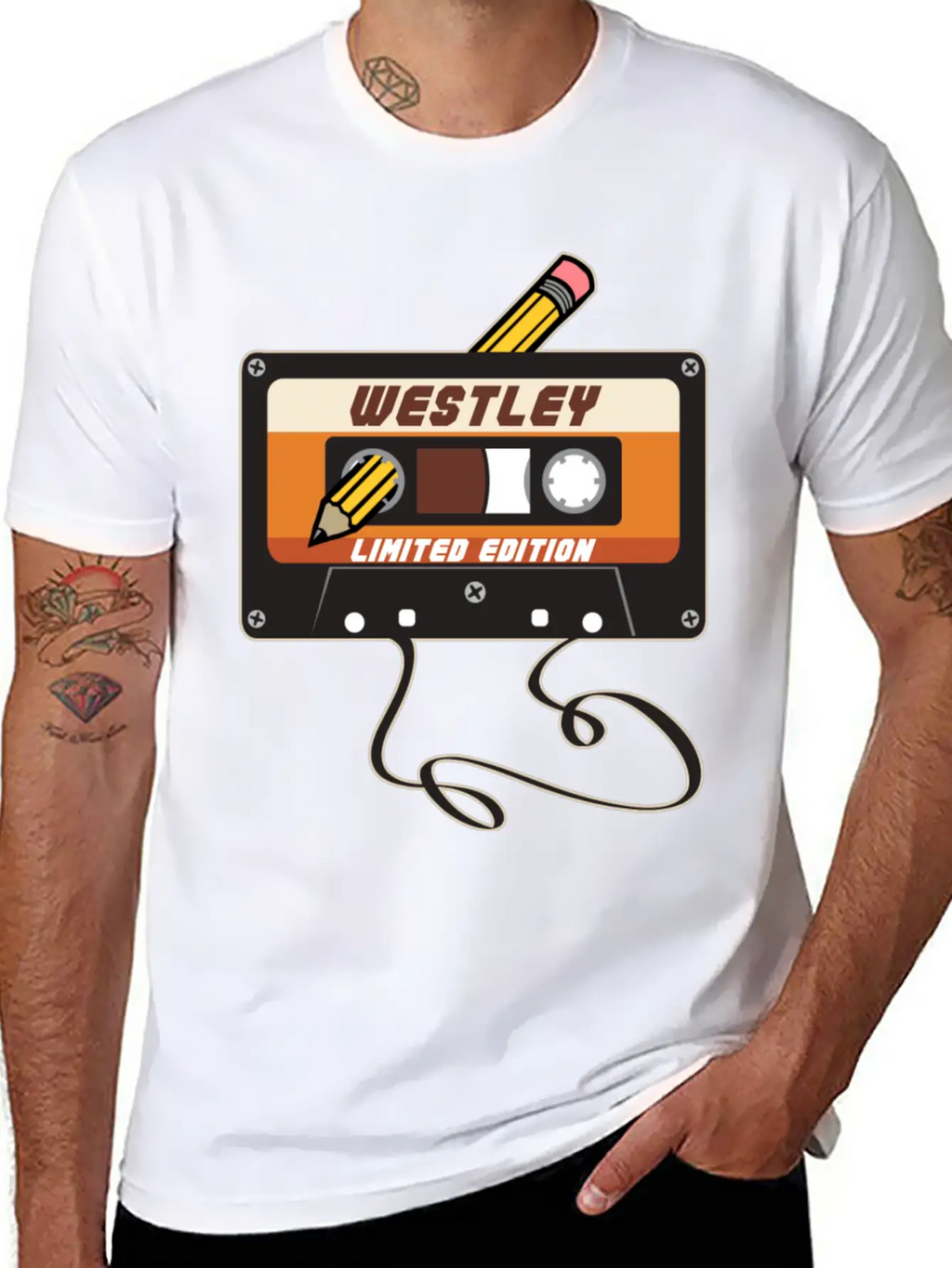 Westley Limited Edition Cassette Tape Vintage Unisex Casual T-Shirt – Clean Design For Daily Comfort