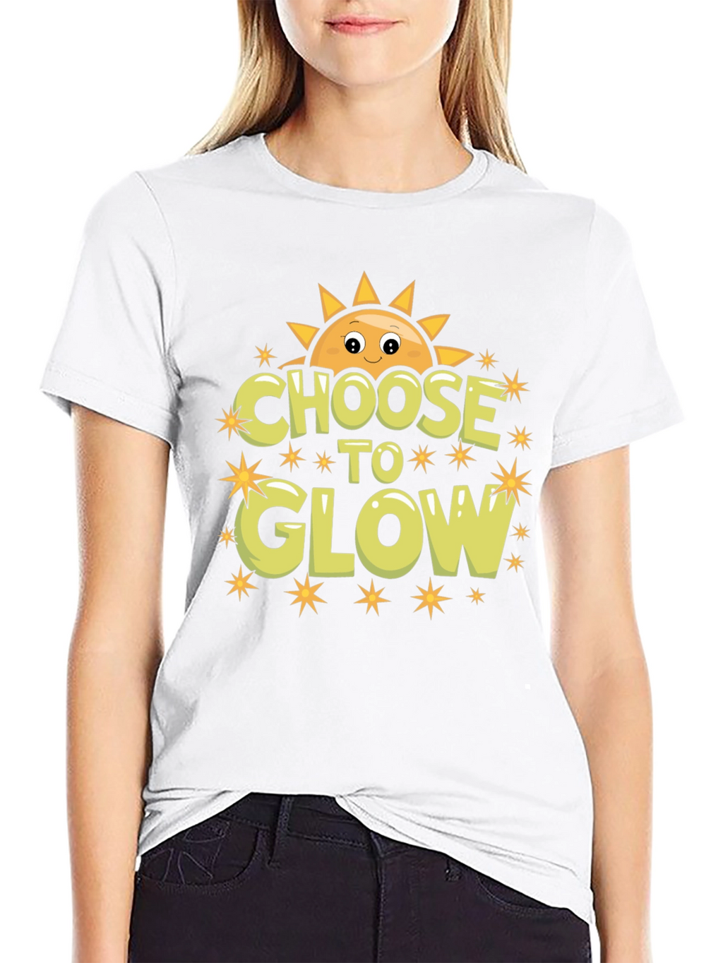 Choose to Glow Graphic T-Shirt - Sunshine Design