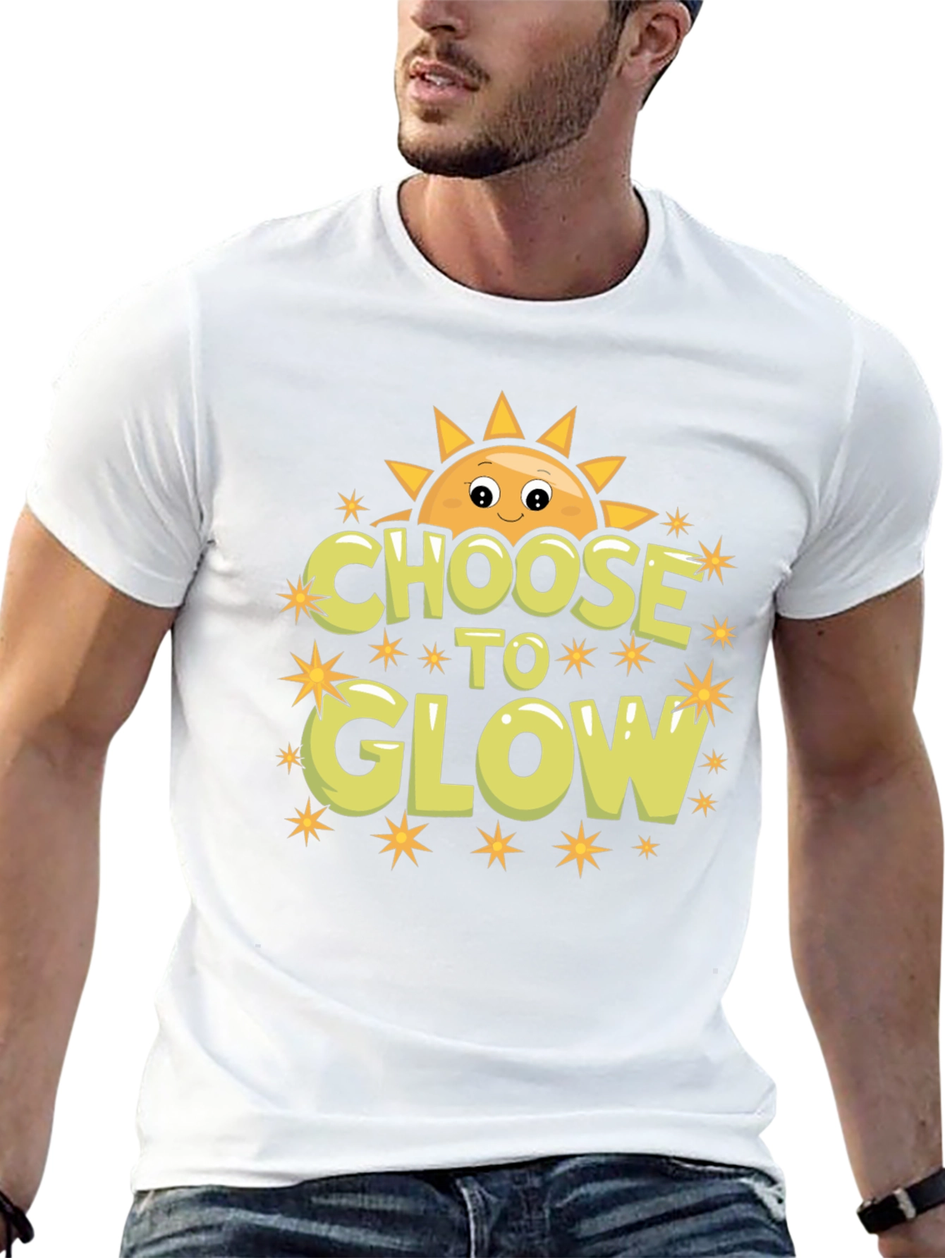 Choose to Glow Graphic T-Shirt - Sunshine Design