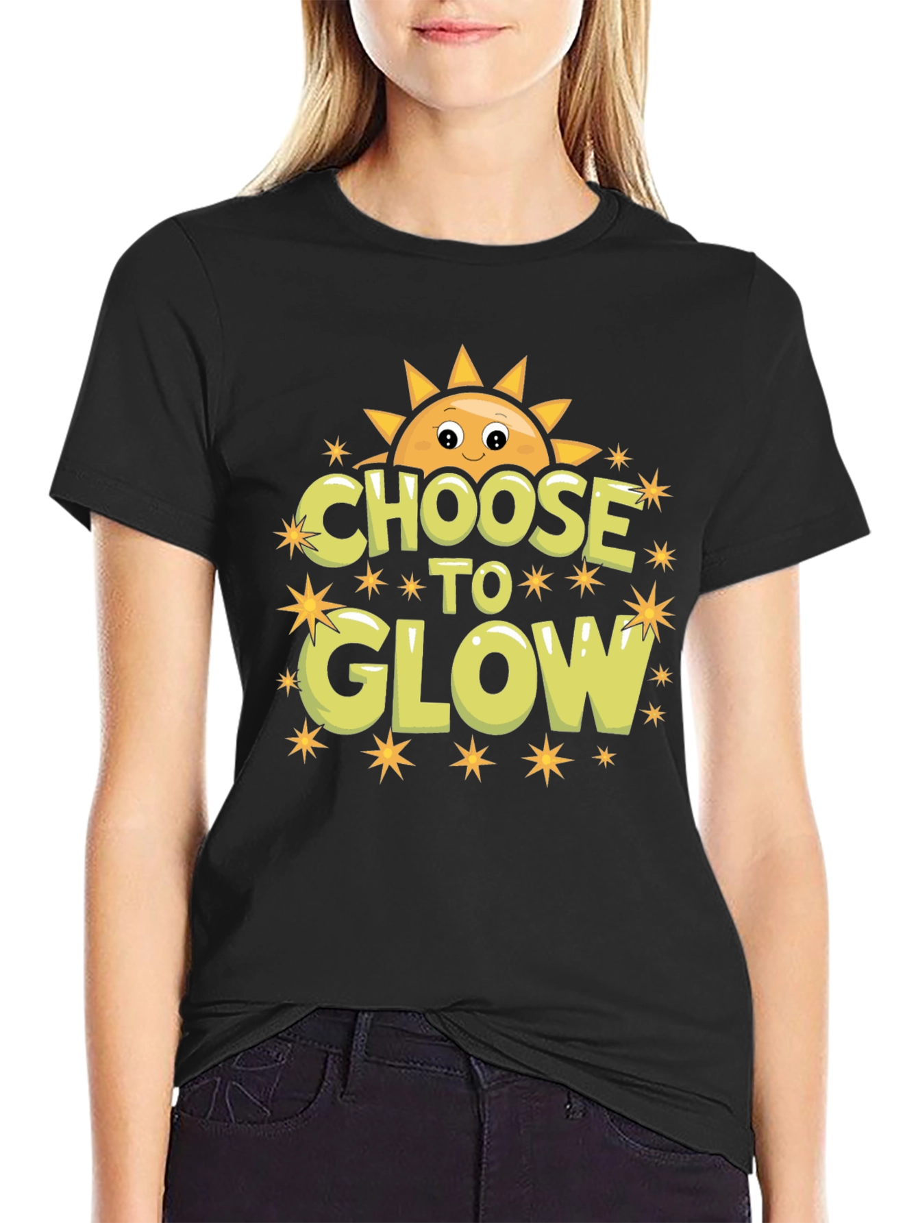 Choose to Glow Graphic T-Shirt - Sunshine Design