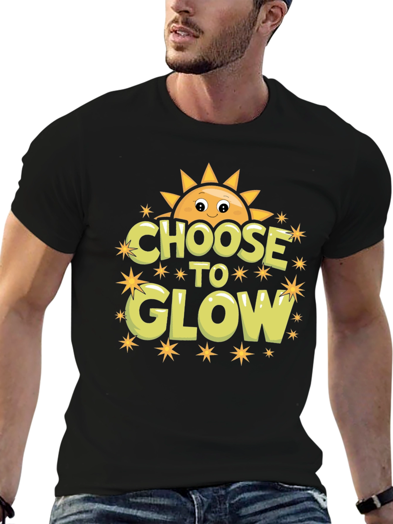 Choose to Glow Graphic T-Shirt - Sunshine Design
