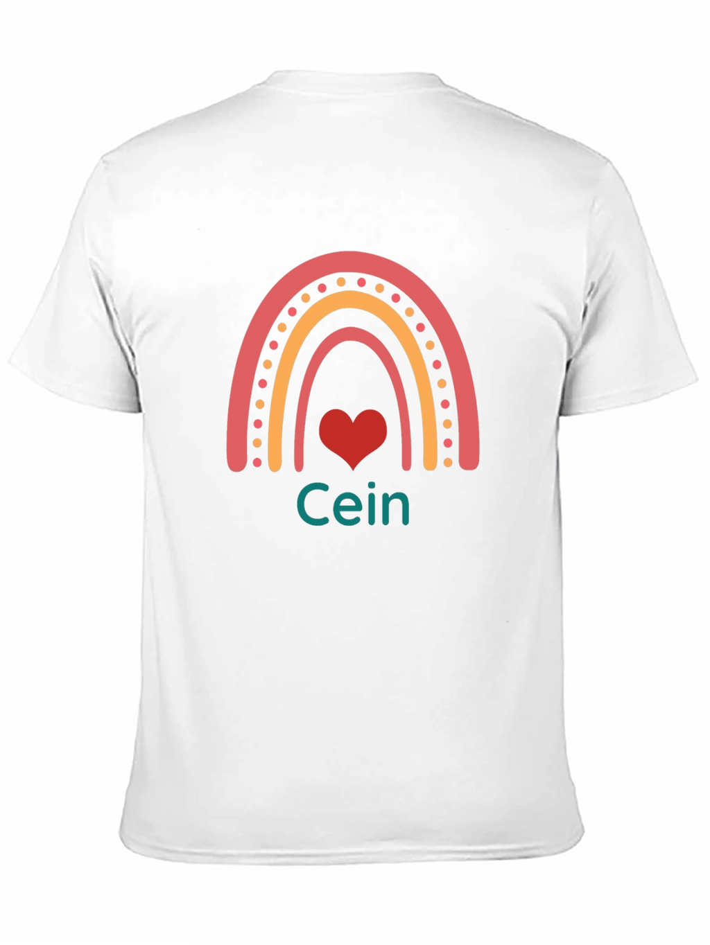Rainbow Heart Personalized T-Shirt