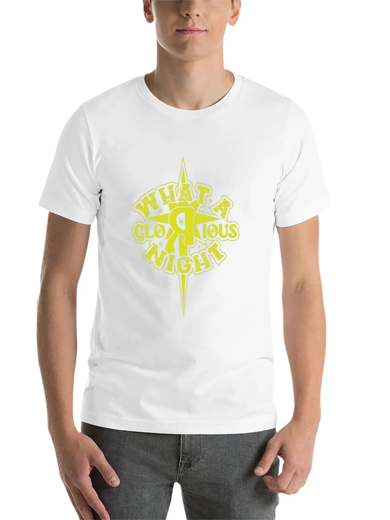What A Glorious Night Breathable Soft Cotton T-Shirt – Timeless Casual Look