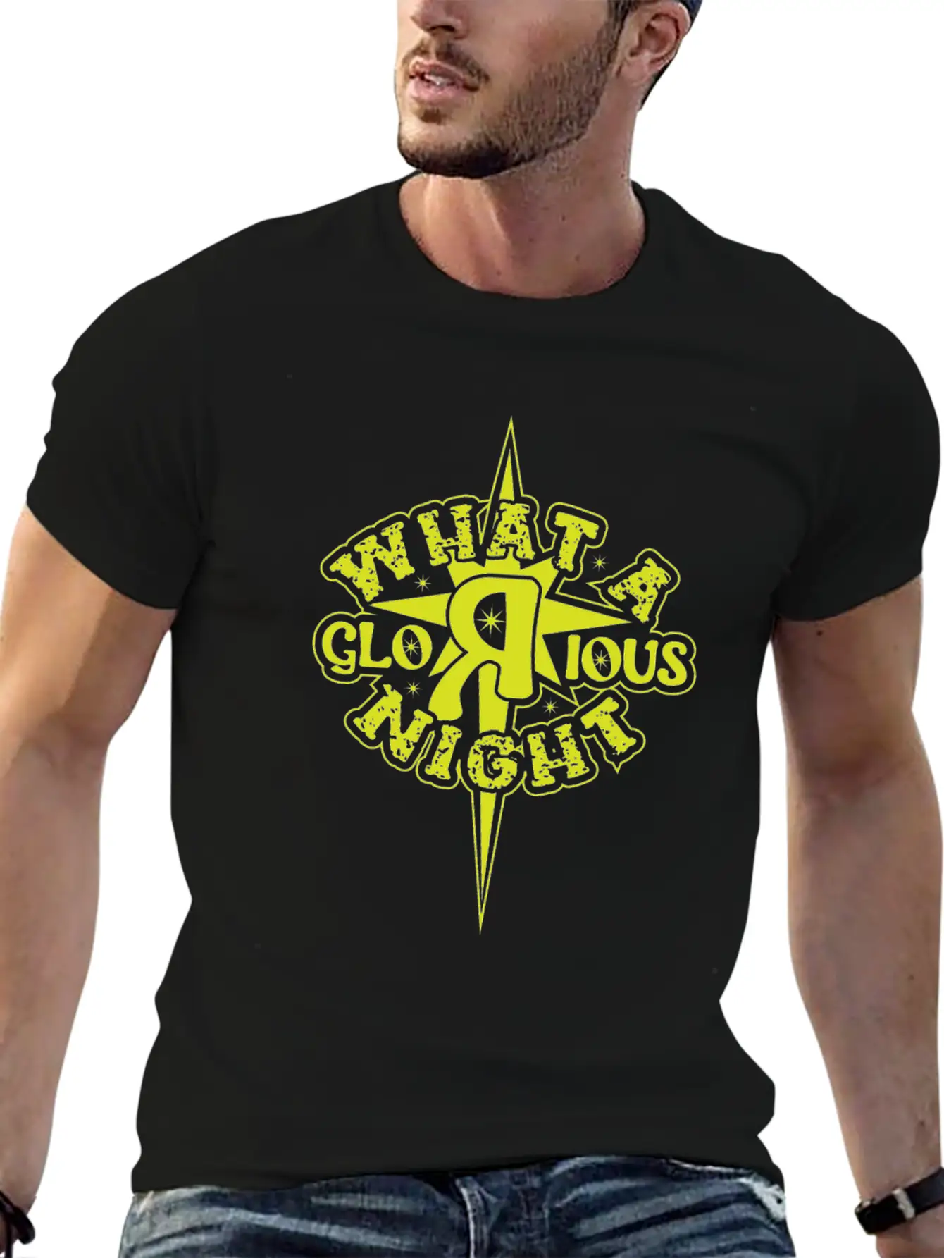 What A Glorious Night Breathable Soft Cotton T-Shirt – Timeless Casual Look