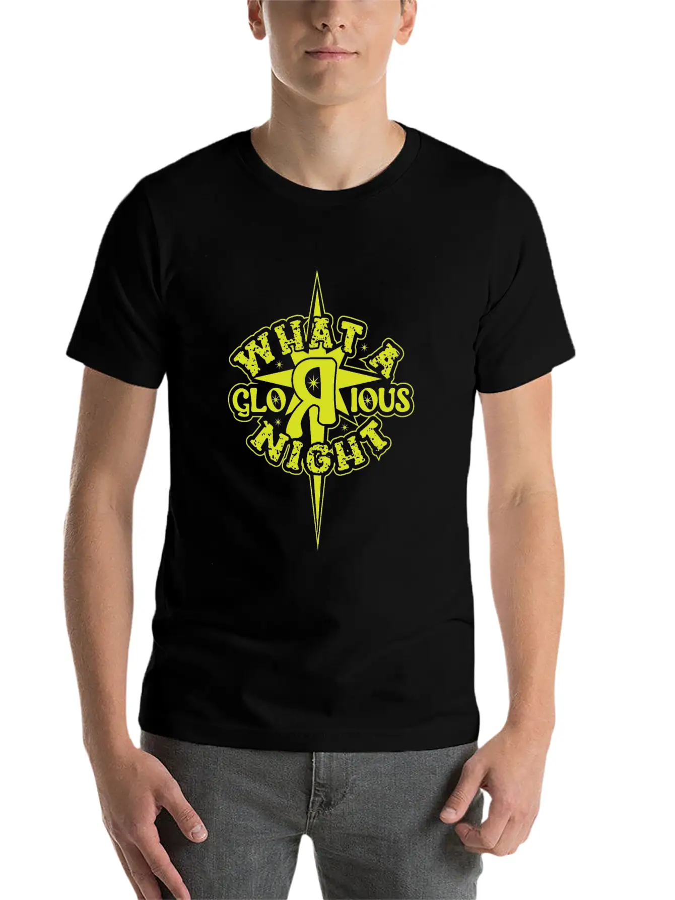 What A Glorious Night Breathable Soft Cotton T-Shirt – Timeless Casual Look