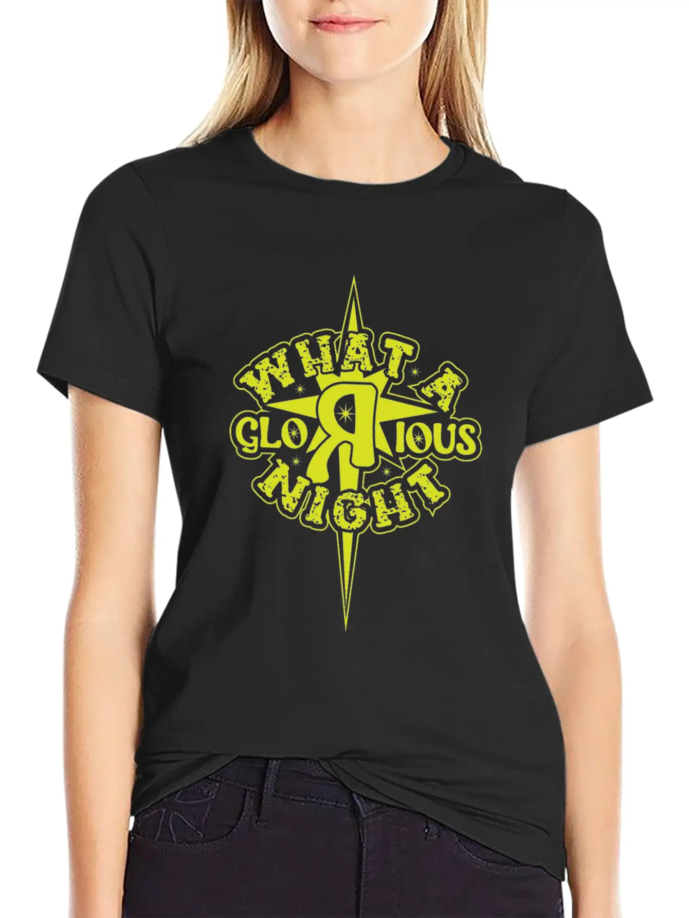 What A Glorious Night Breathable Soft Cotton T-Shirt – Timeless Casual Look