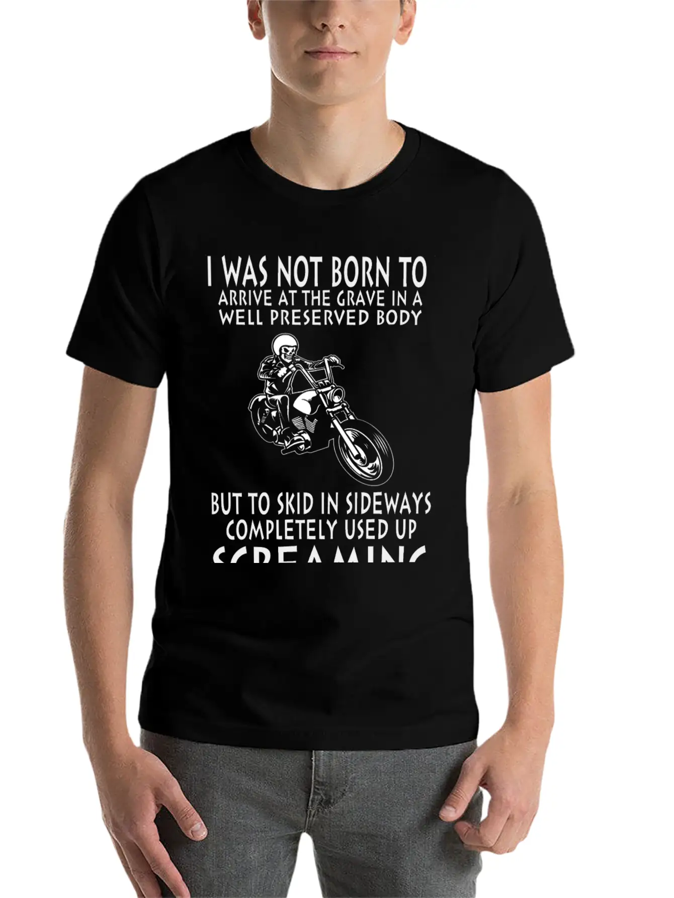 What A Ride - Used Up Screaming Unisex Casual T-Shirt – Clean Design For Daily Comfort