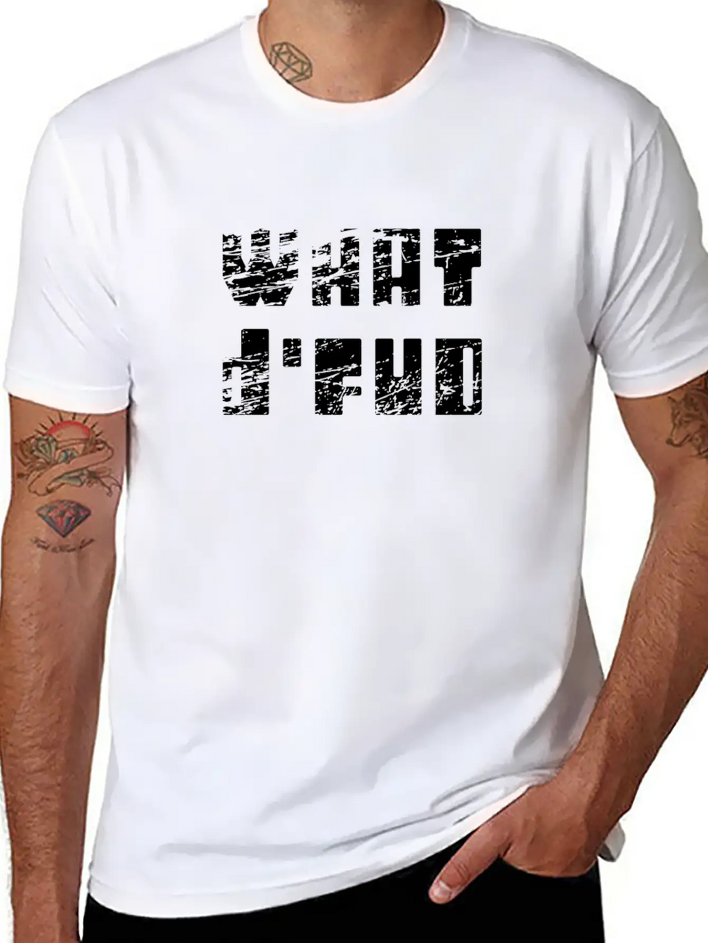 What D'FUD (FUD: Fear, Uncertainty And Doubt) Unisex Short Sleeve Soft Cotton T-Shirt – Casual Everyday Wear