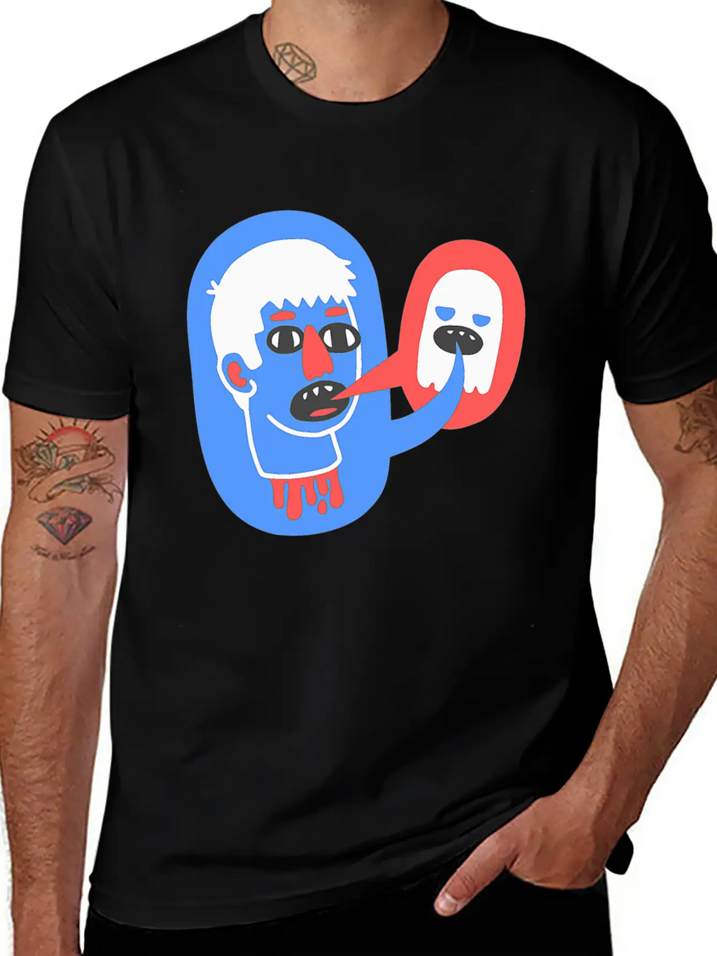 What The Lost Head Said Skull Creepy Scary Casual Graphic T-Shirt – Simple And Comfortable Daily Wear