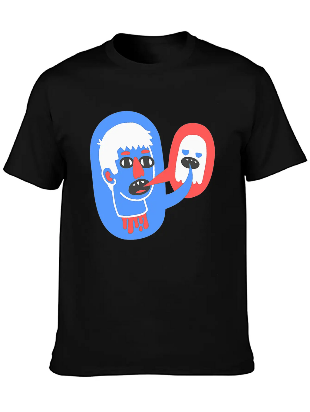 What The Lost Head Said Skull Creepy Scary Casual Graphic T-Shirt – Simple And Comfortable Daily Wear