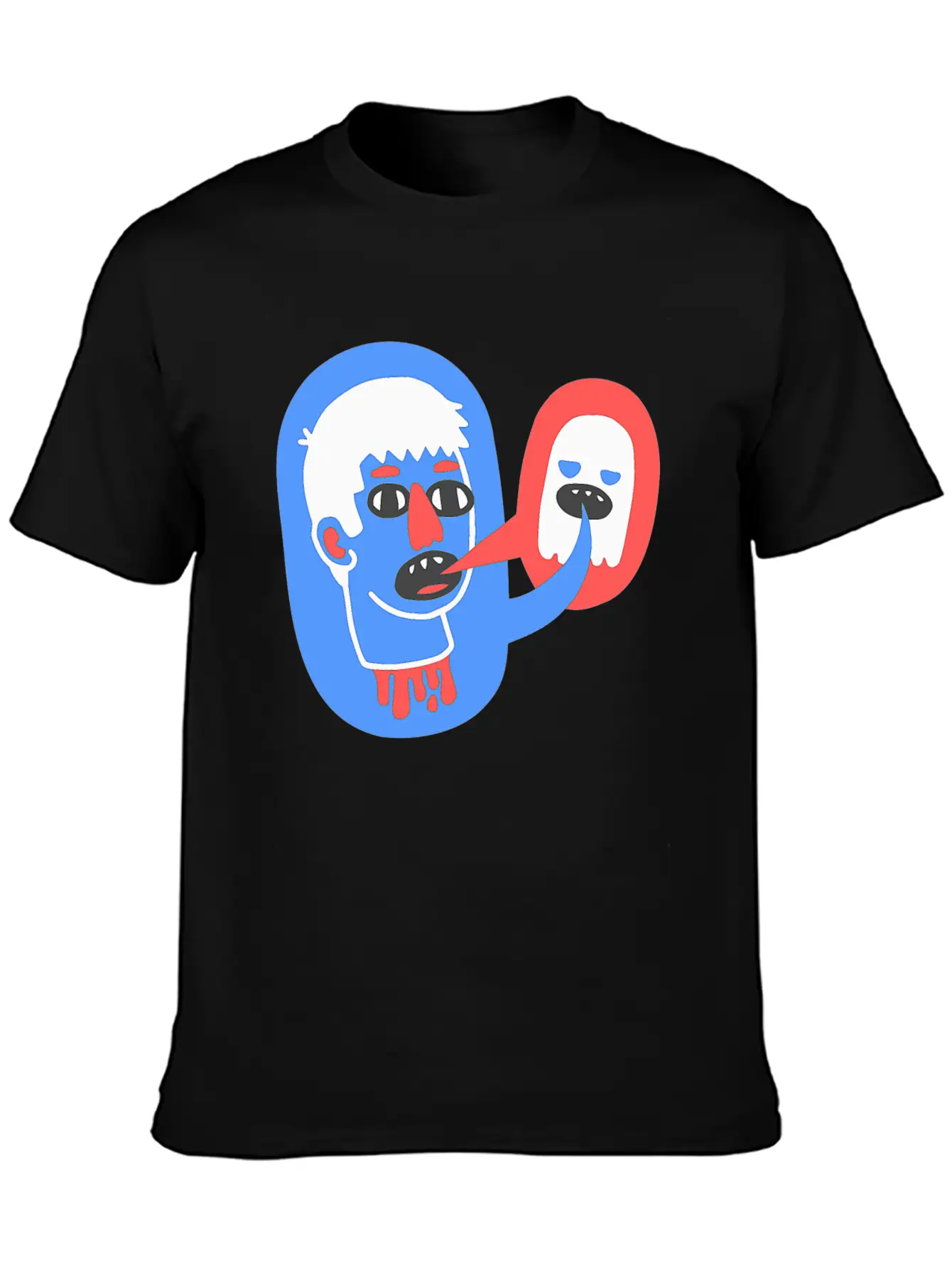 What The Lost Head Said Skull Creepy Scary Casual Graphic T-Shirt – Simple And Comfortable Daily Wear