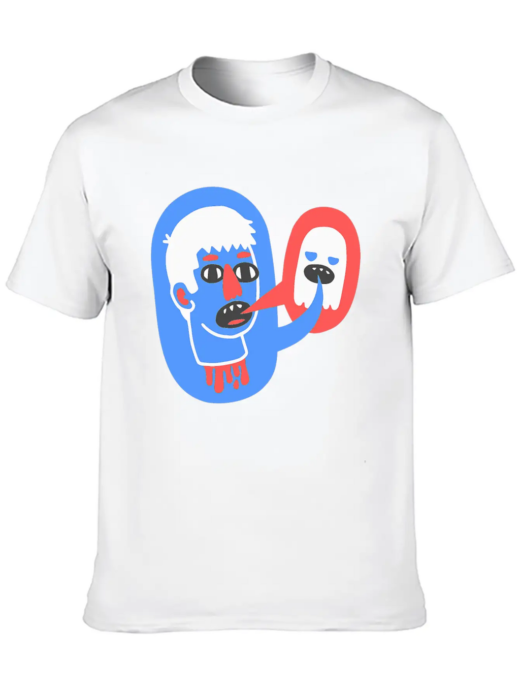 What The Lost Head Said Skull Creepy Scary Casual Graphic T-Shirt – Simple And Comfortable Daily Wear