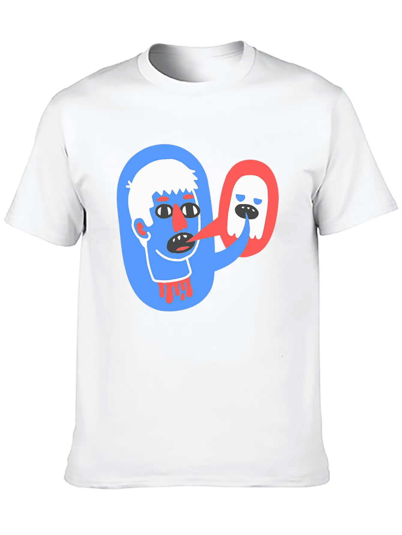 What The Lost Head Said Skull Creepy Scary Casual Graphic T-Shirt – Simple And Comfortable Daily Wear