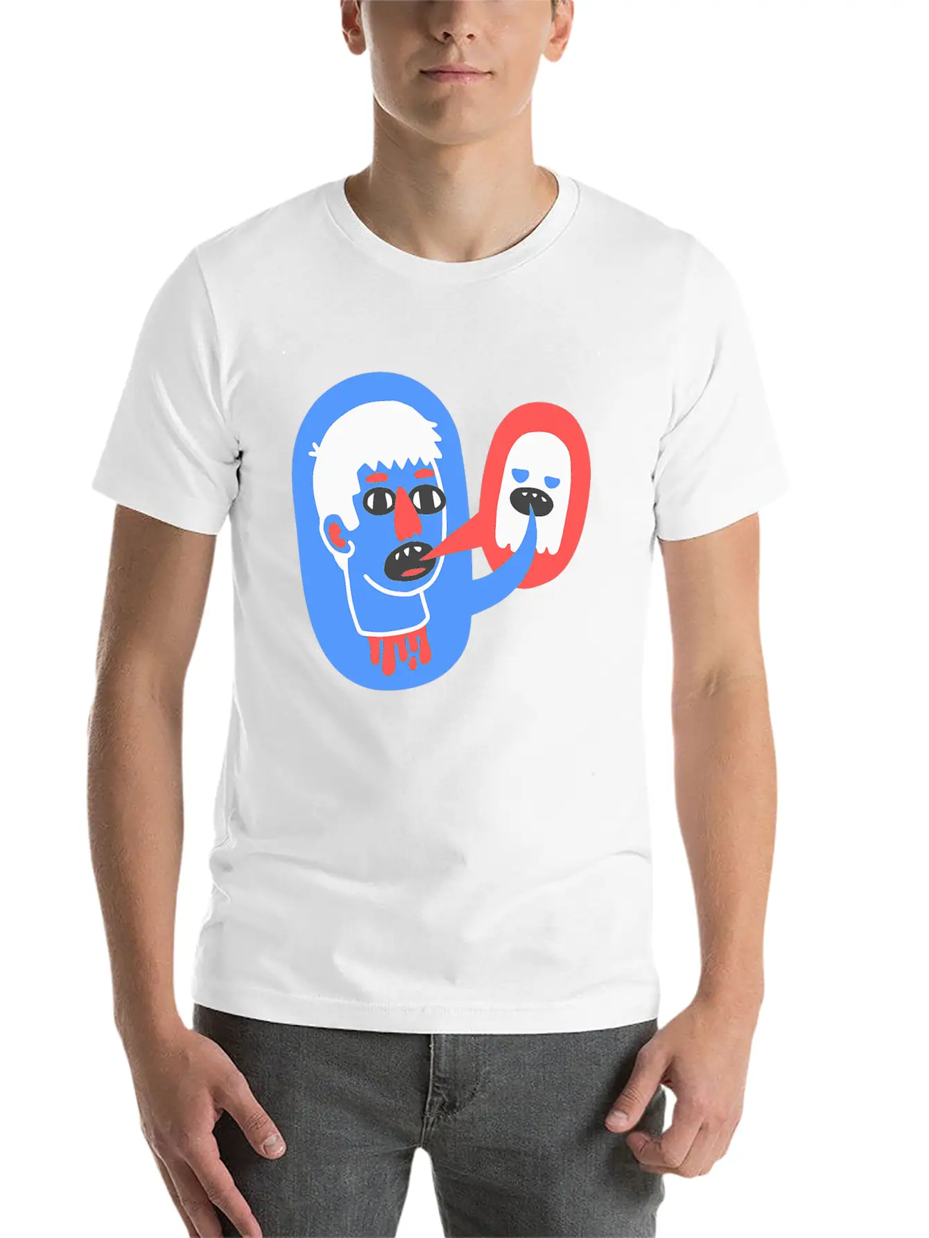 What The Lost Head Said Skull Creepy Scary Essential Cotton Tee For Daily Outfits – Unisex Style