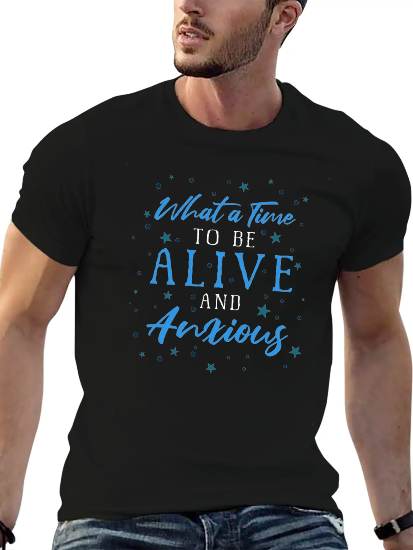 What Time To Be Alive Anxious Social Anxiety Breathable Soft Cotton T-Shirt – Timeless Casual Look