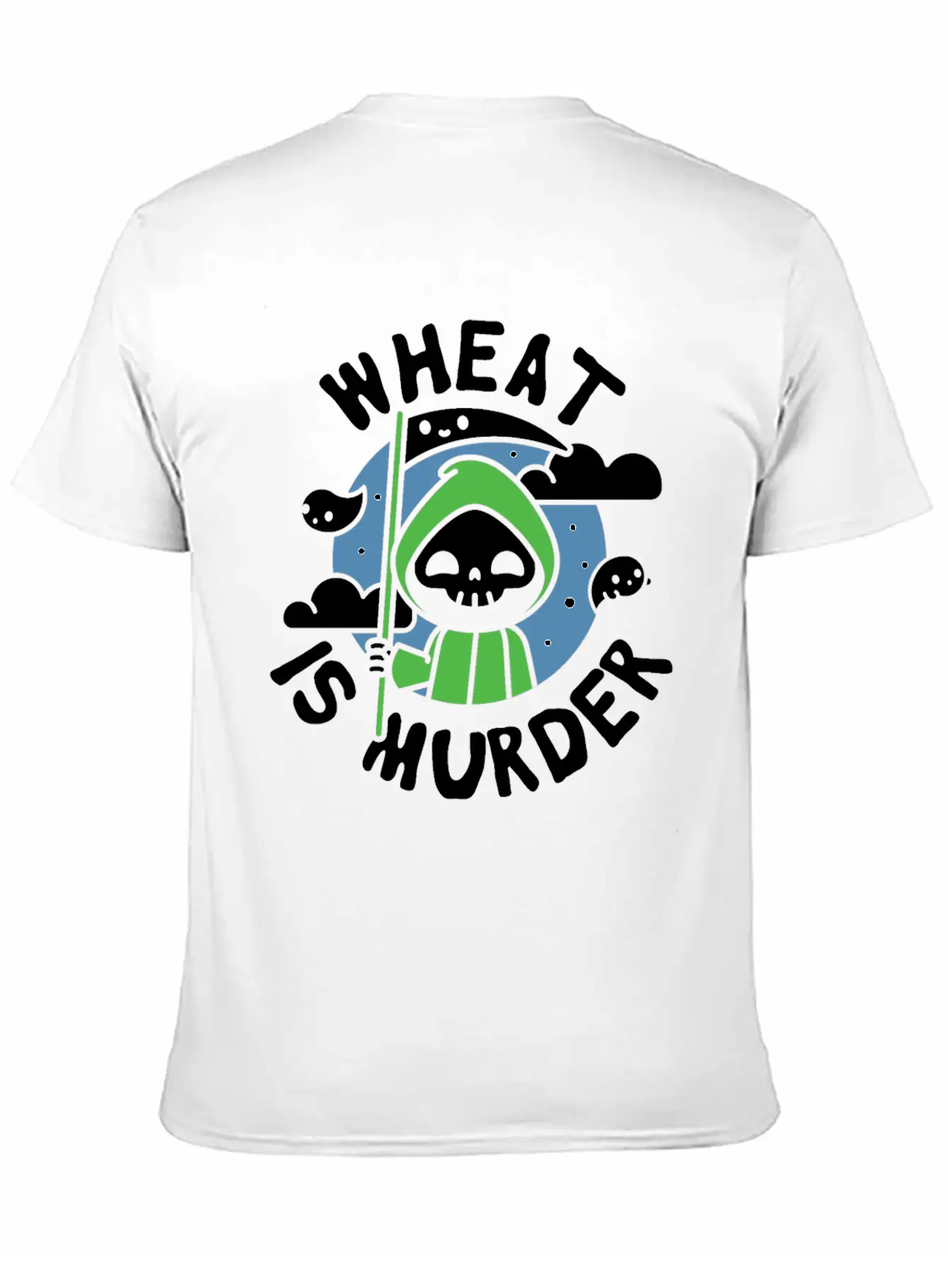 Wheat Is Murder Celiac Disease Awareness Month Breathable Soft Cotton T-Shirt – Timeless Casual Look