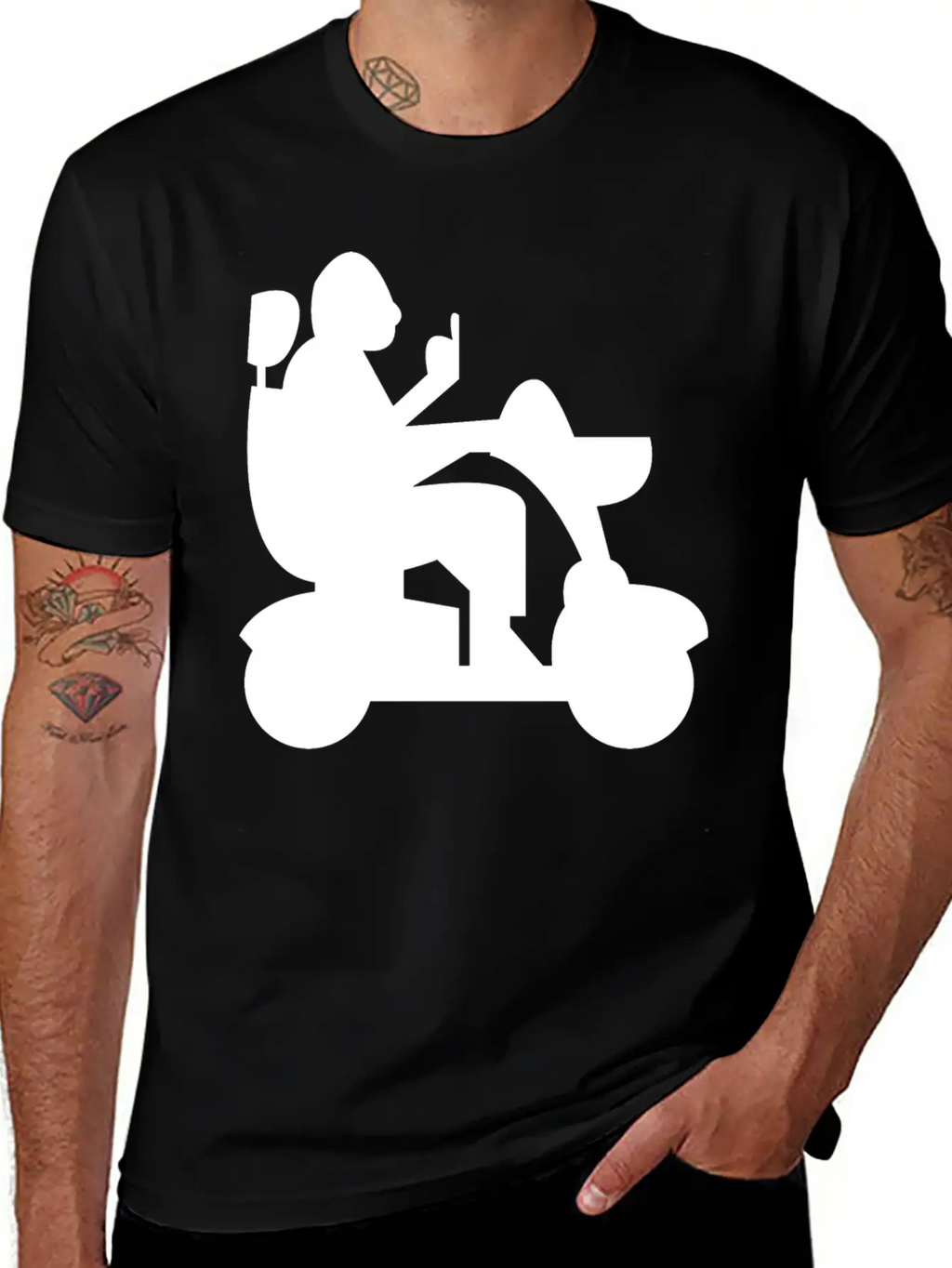 Wheelchair Driver Invalid Chair Unisex Casual T-Shirt – Clean Design For Daily Comfort