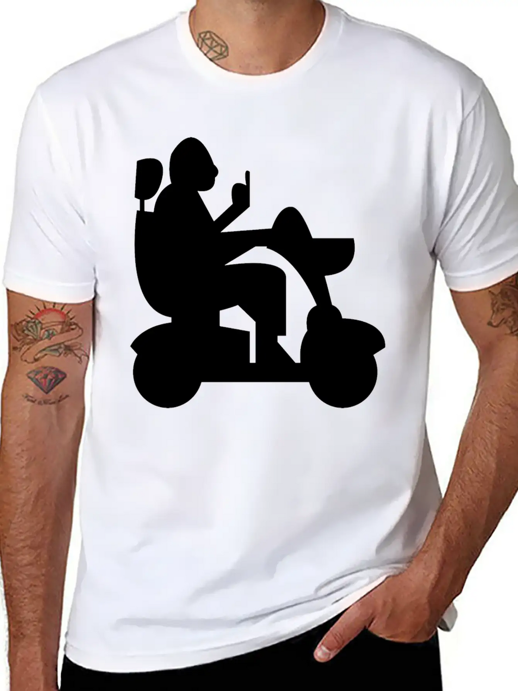 Wheelchair Driver Invalid Chair Unisex Casual T-Shirt – Clean Design For Daily Comfort
