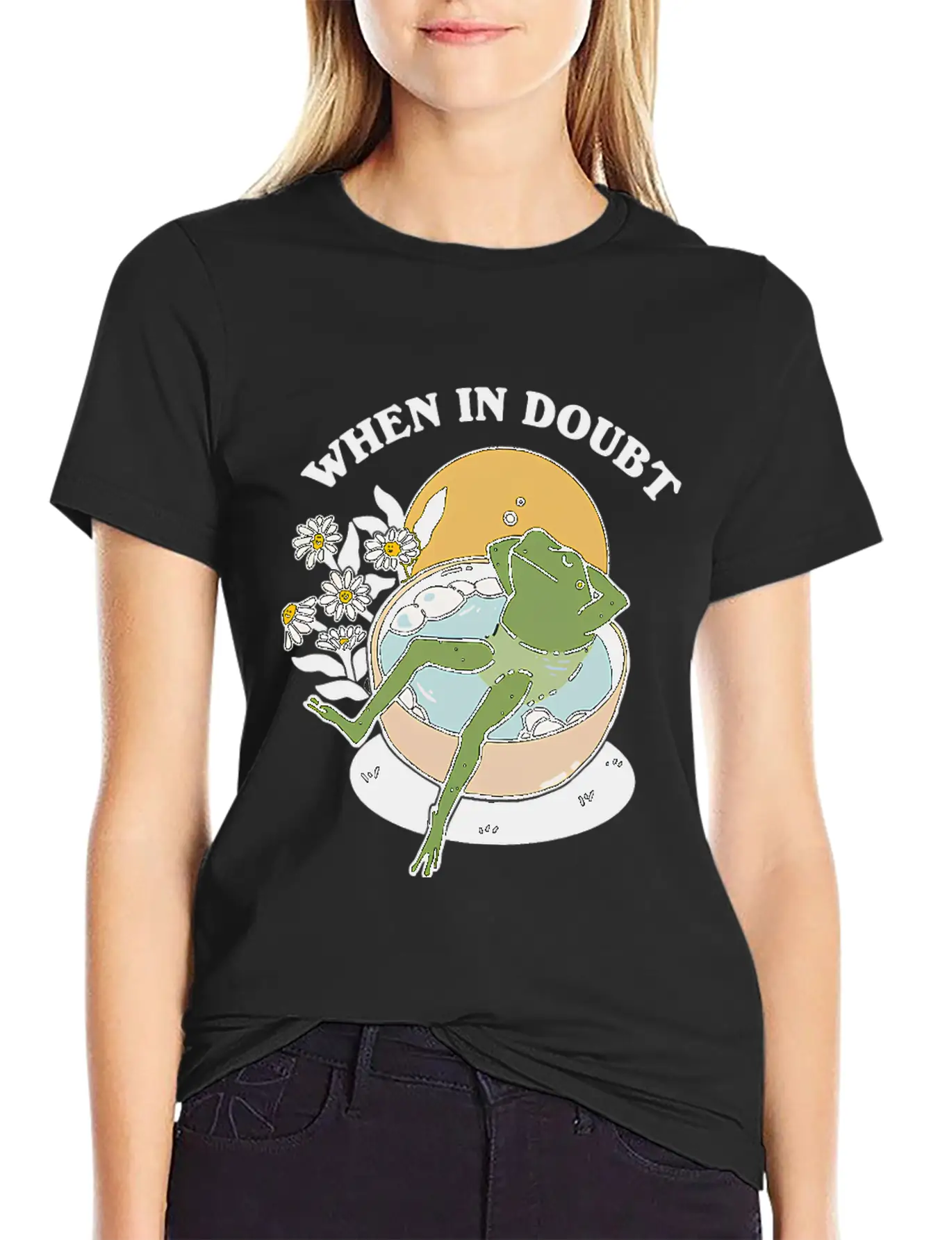 When In Doubt Just Chill Out Unisex Casual T-Shirt – Clean Design For Daily Comfort