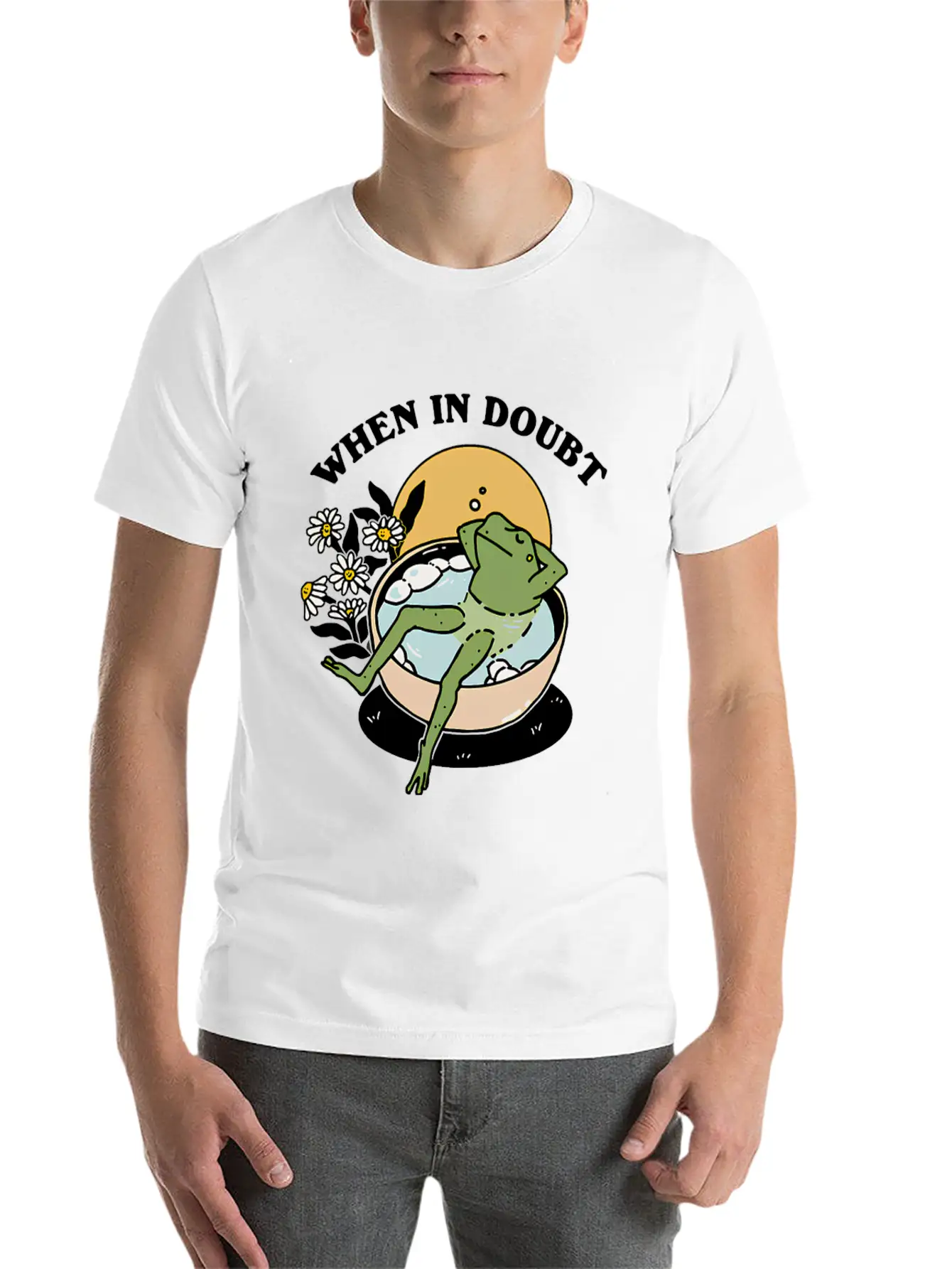 When In Doubt Just Chill Out Unisex Casual T-Shirt – Clean Design For Daily Comfort