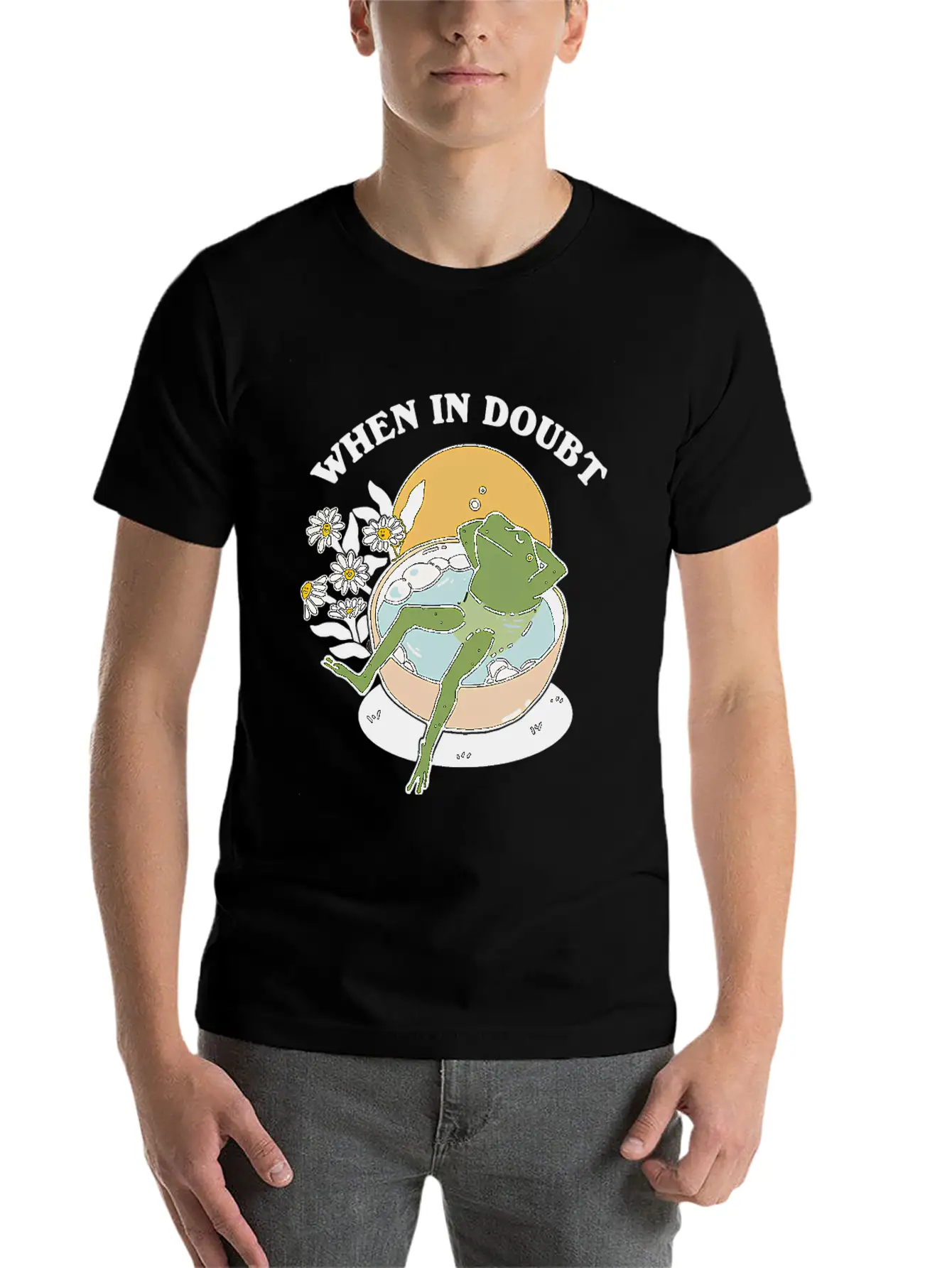When In Doubt Just Chill Out Unisex Casual T-Shirt – Clean Design For Daily Comfort