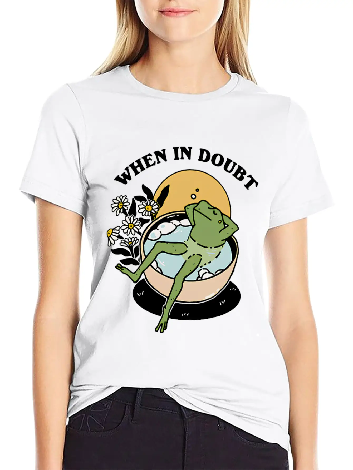 When In Doubt Just Chill Out Unisex Casual T-Shirt – Clean Design For Daily Comfort