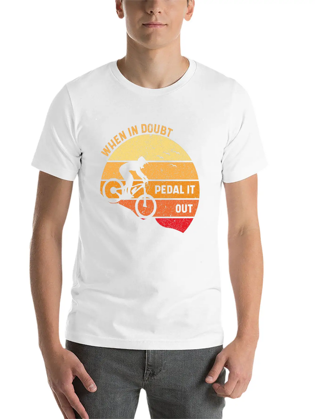 When In Doubt Pedal It Out 01 Stylish Everyday T-Shirt – Unisex Basic Cotton Tee