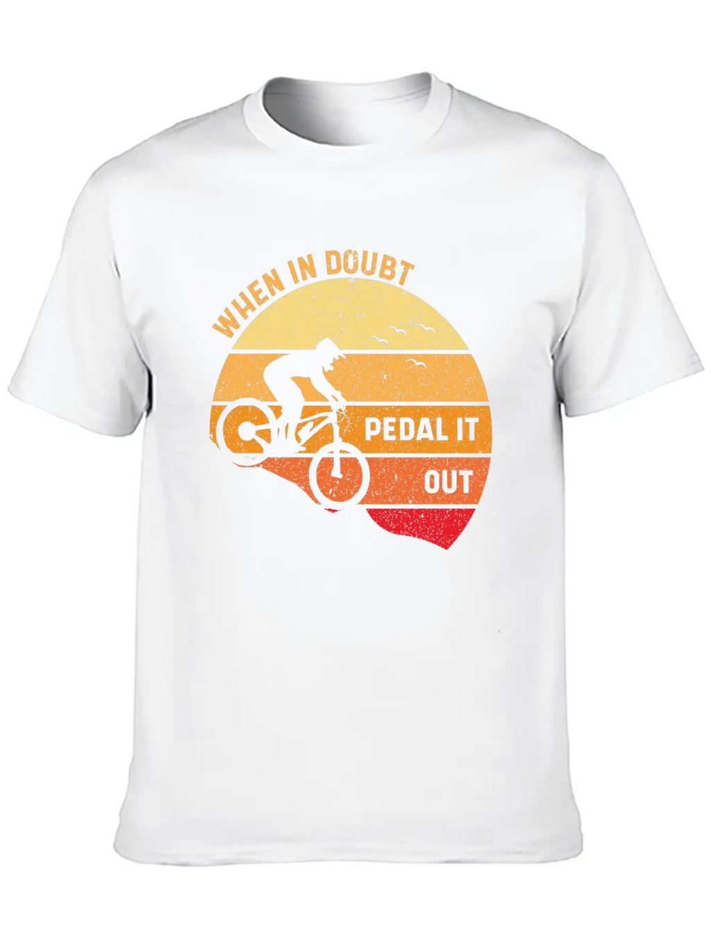 When In Doubt Pedal It Out 01 Stylish Everyday T-Shirt – Unisex Basic Cotton Tee